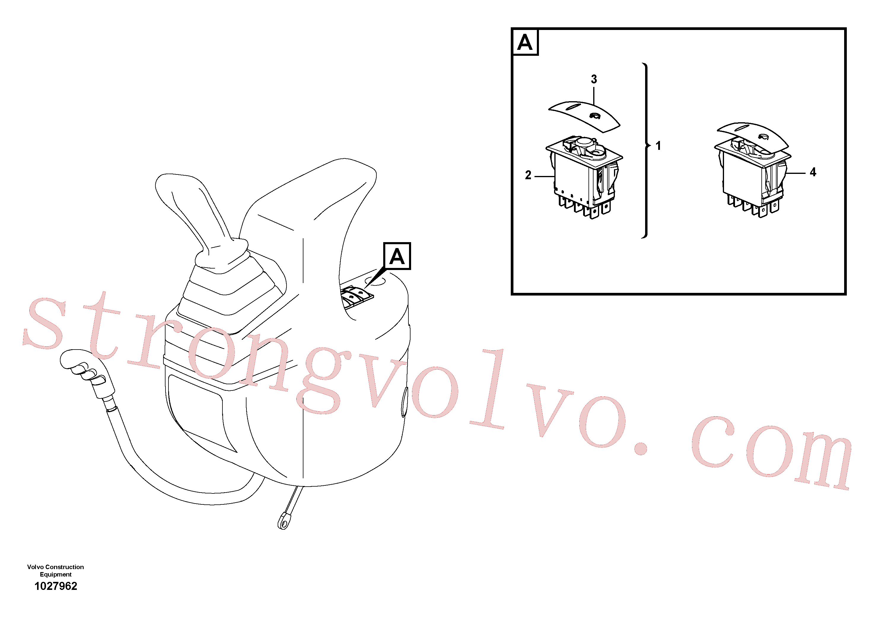VOE15600946 Volvo Interruptores para circuito de acção simples sem conector rápido(1027962 Montagem)