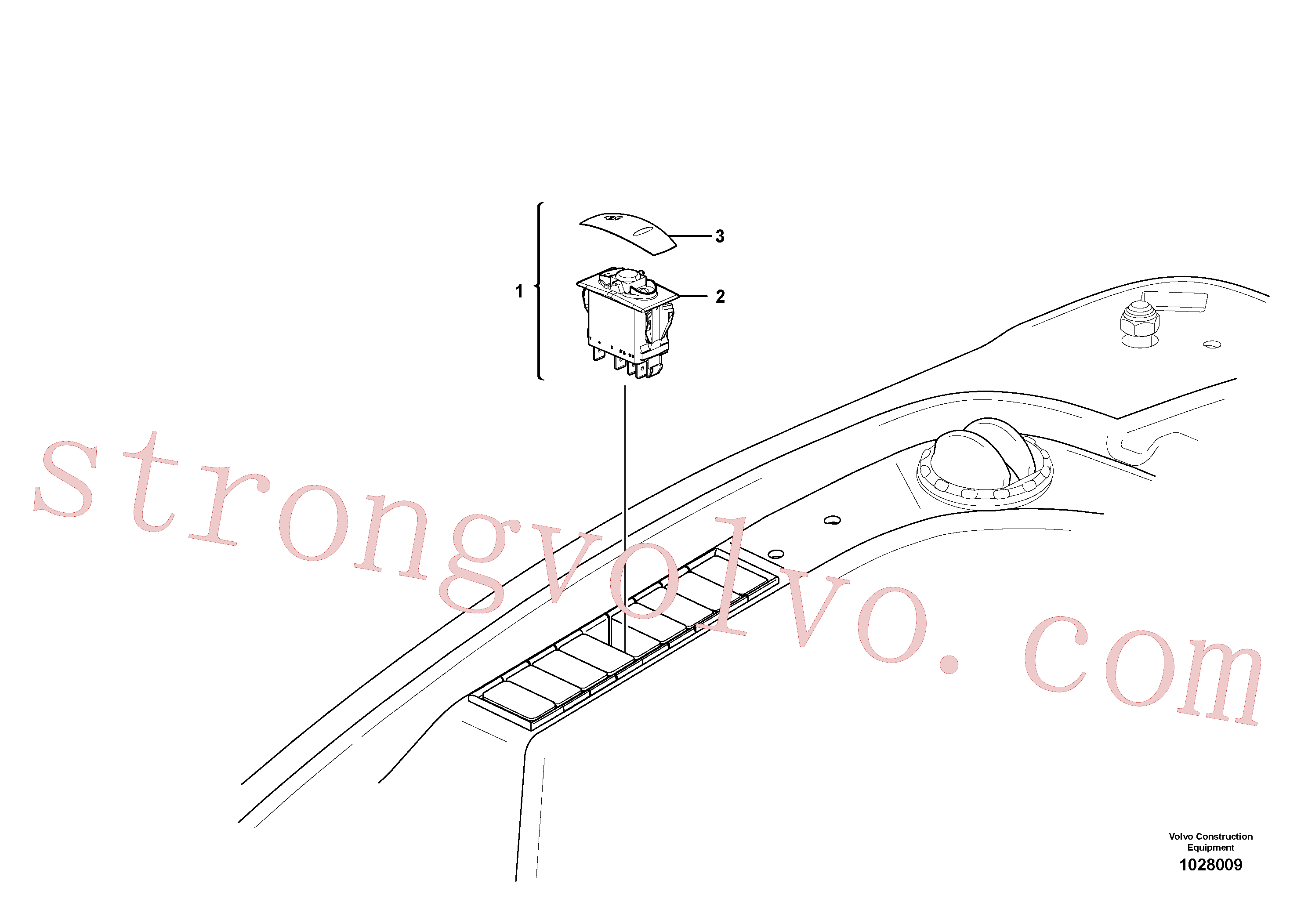 VOE11809186 Volvo Interruptor, ralenti automático(1028009 Montagem)