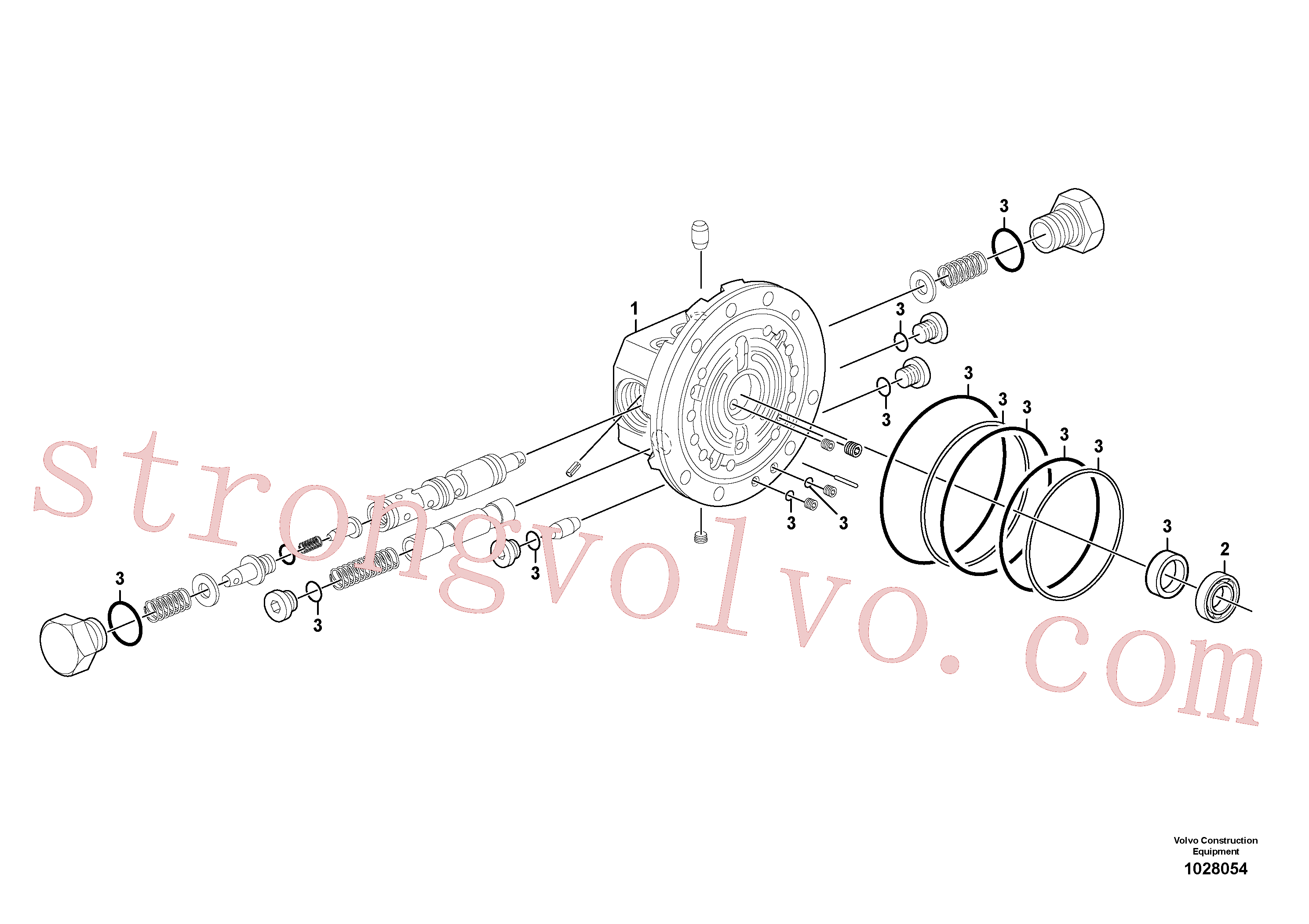 China Made VOE15013465 Distribuidor Volvo Acessórios para escavadeira