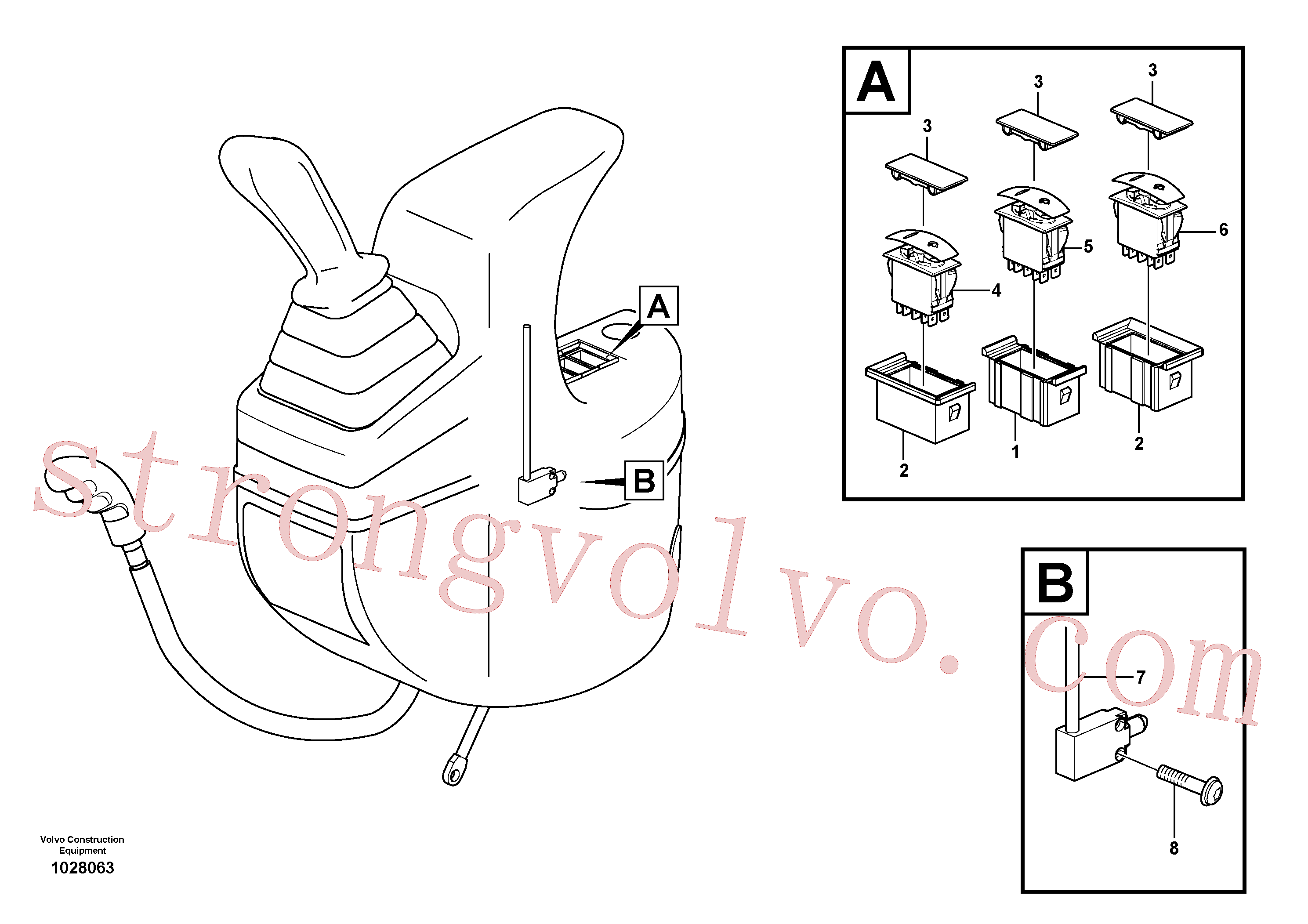 VOE11803207 Volvo Painel de instrumentos, esquerdo(1028063 Montagem)
