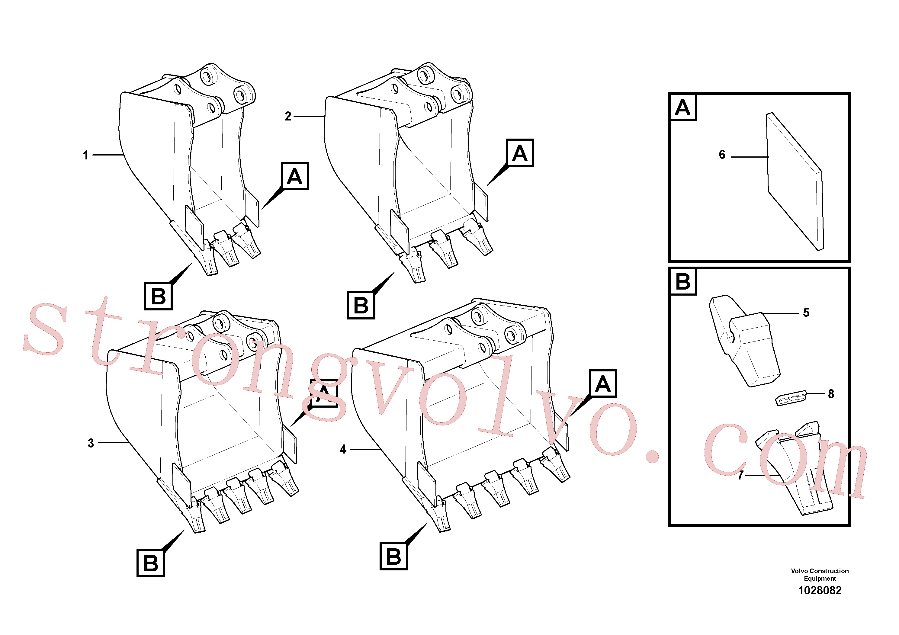 VOE11806917 Volvo Balde(1028082 Montagem)