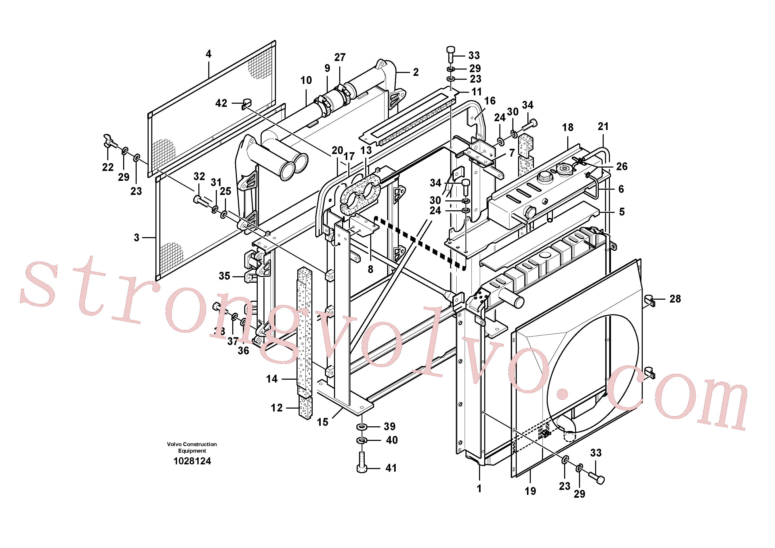 SA9035-10804 Volvo Radiador(1028124 Montagem)