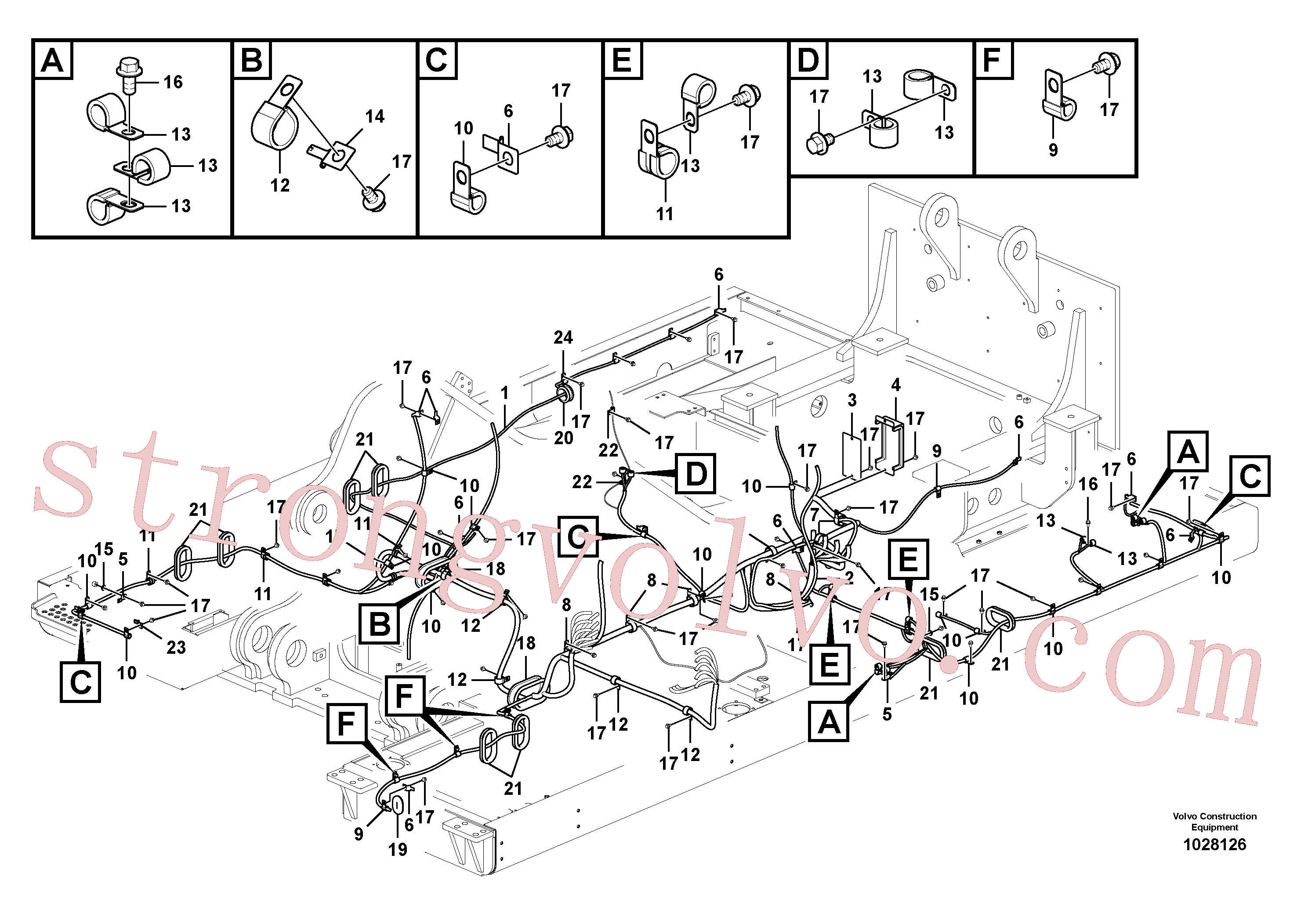 SA1122-02150 Volvo Cablagem principal(1028126 Montagem)