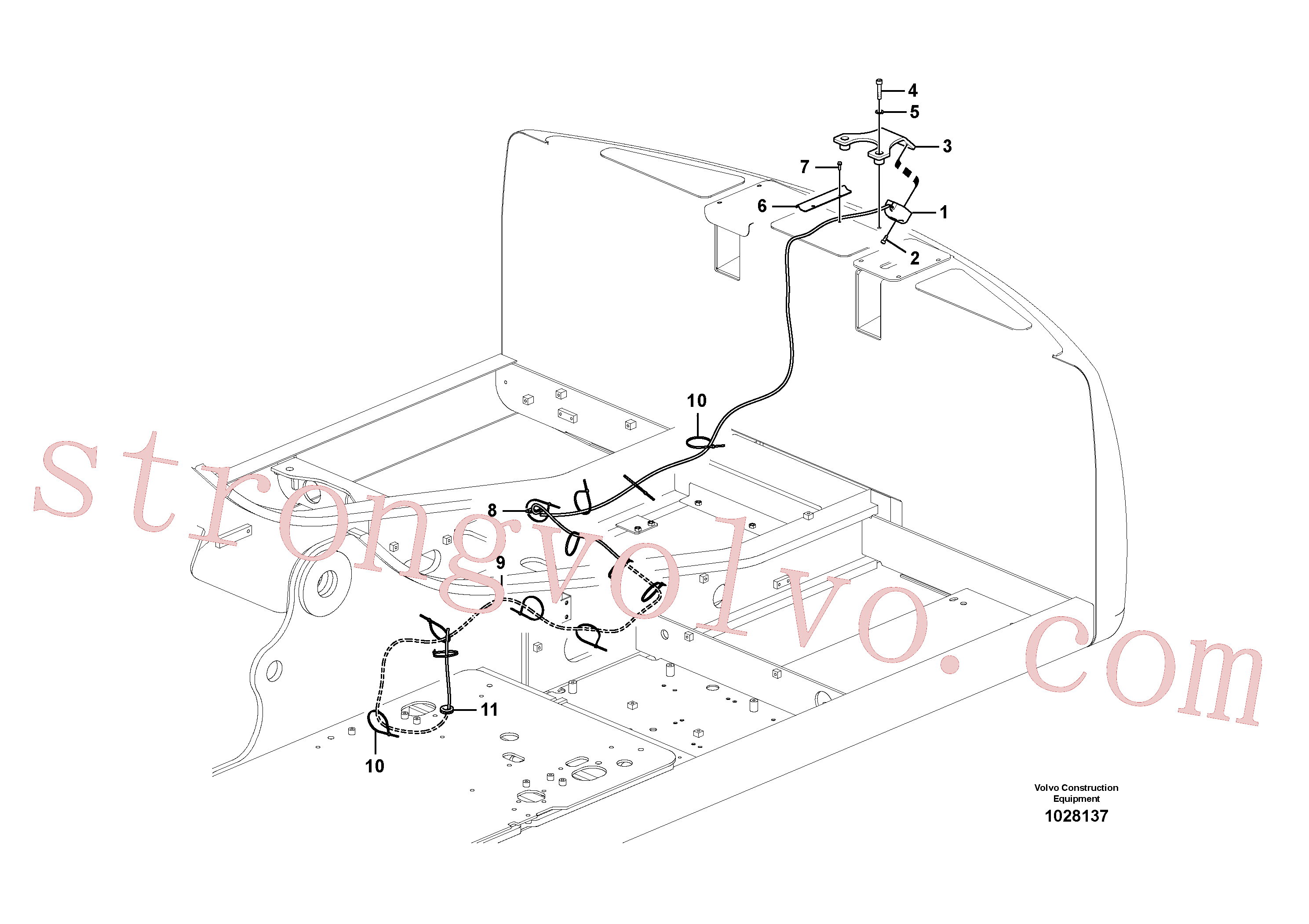 VOE14527464 Volvo Câmara retrovisora(1028137 Montagem)