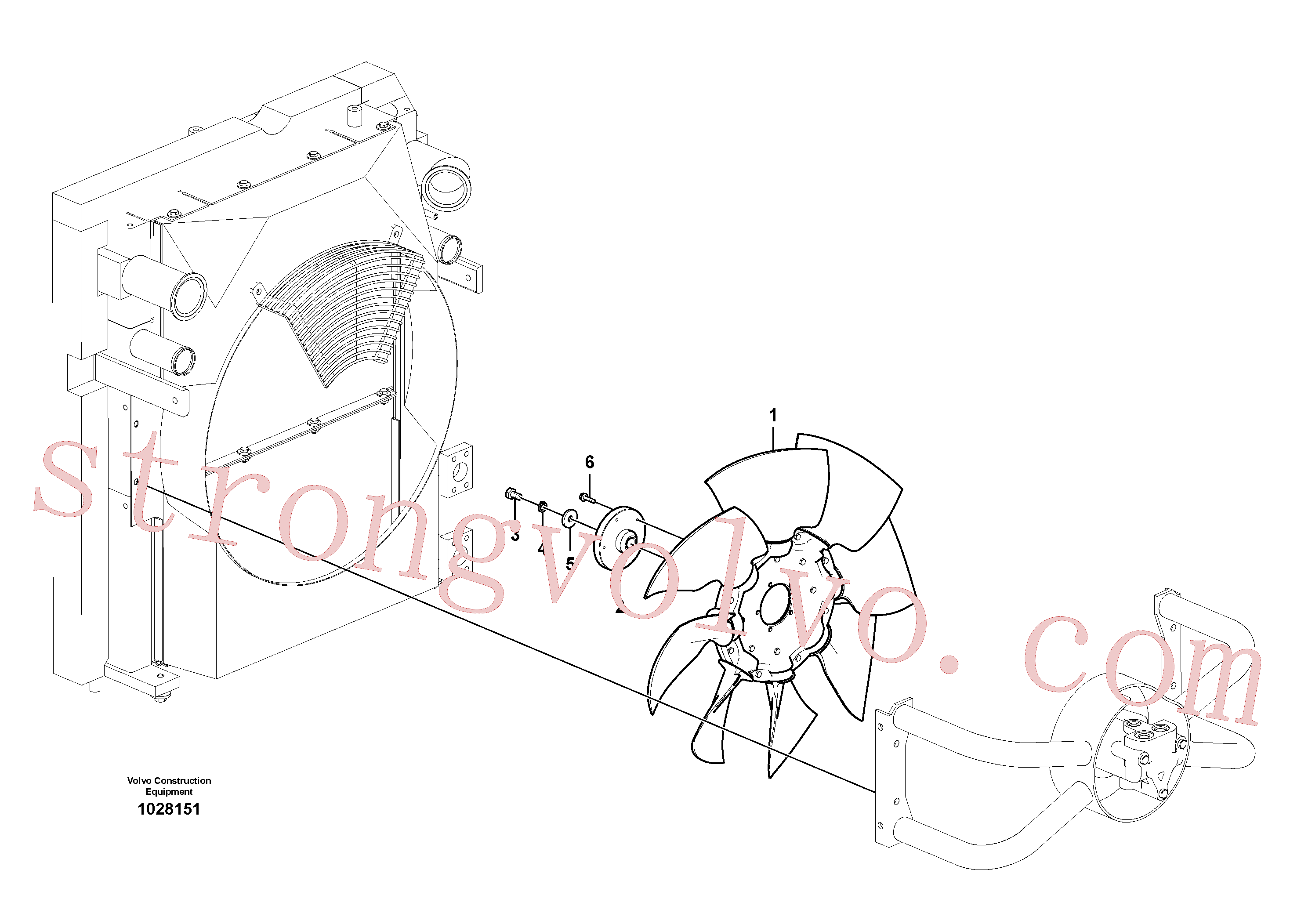 China Made VOE14563595 Flange Volvo Acessórios para escavadeira