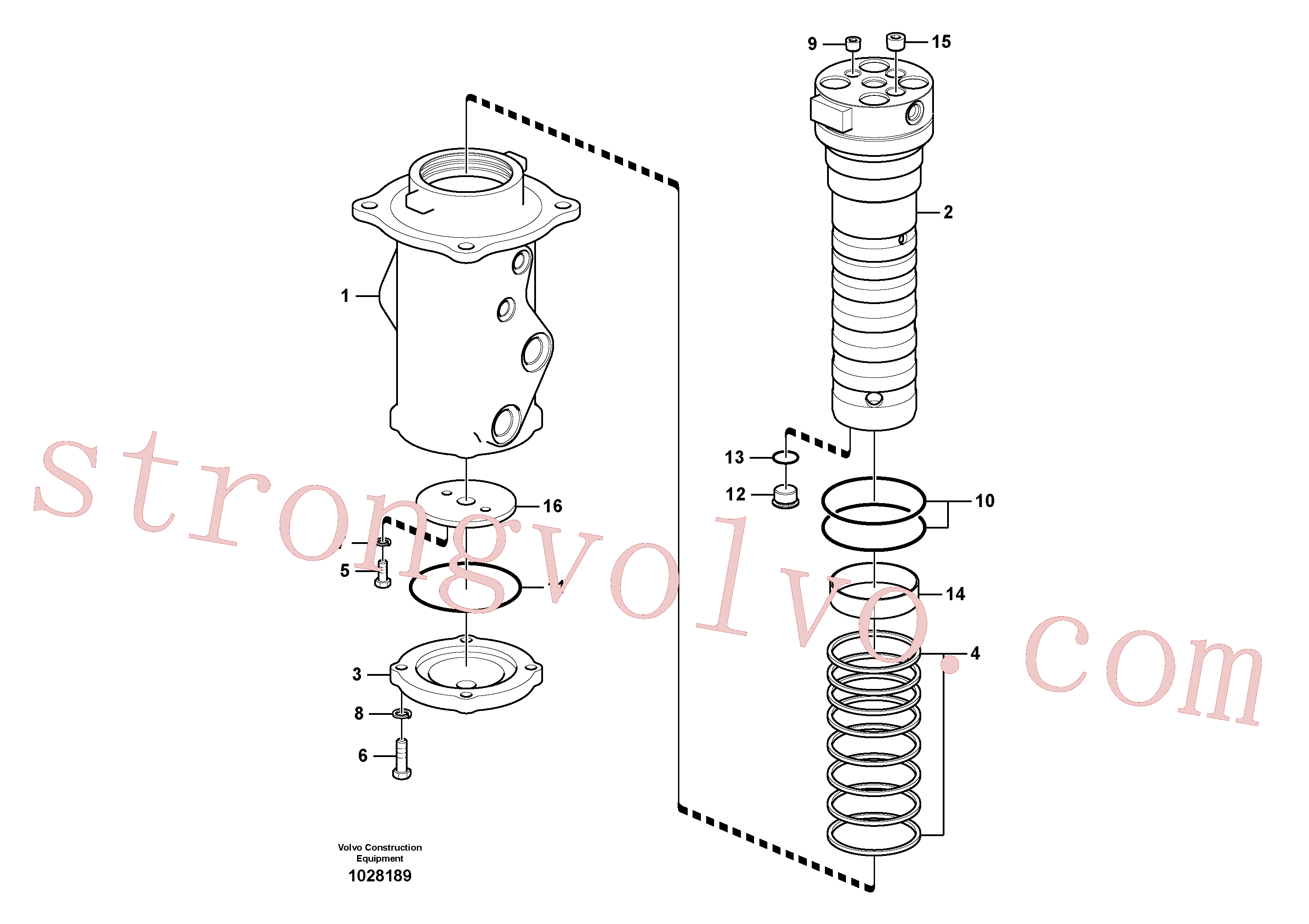 VOE14543491 Volvo Rótula(1028189 Montagem)