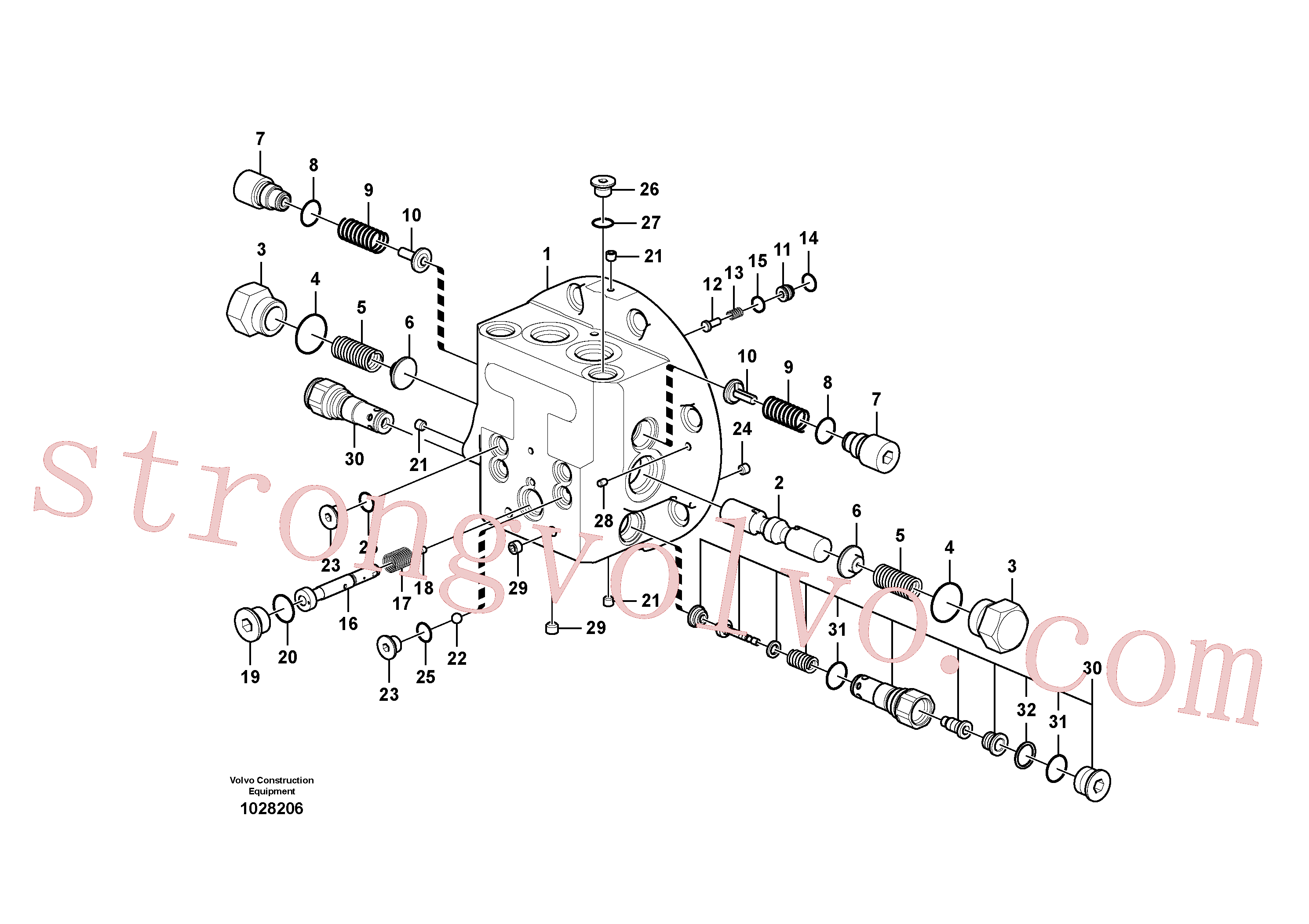 Volvo VOE14573790 Êmbolo Volvo Acessórios para escavadeira