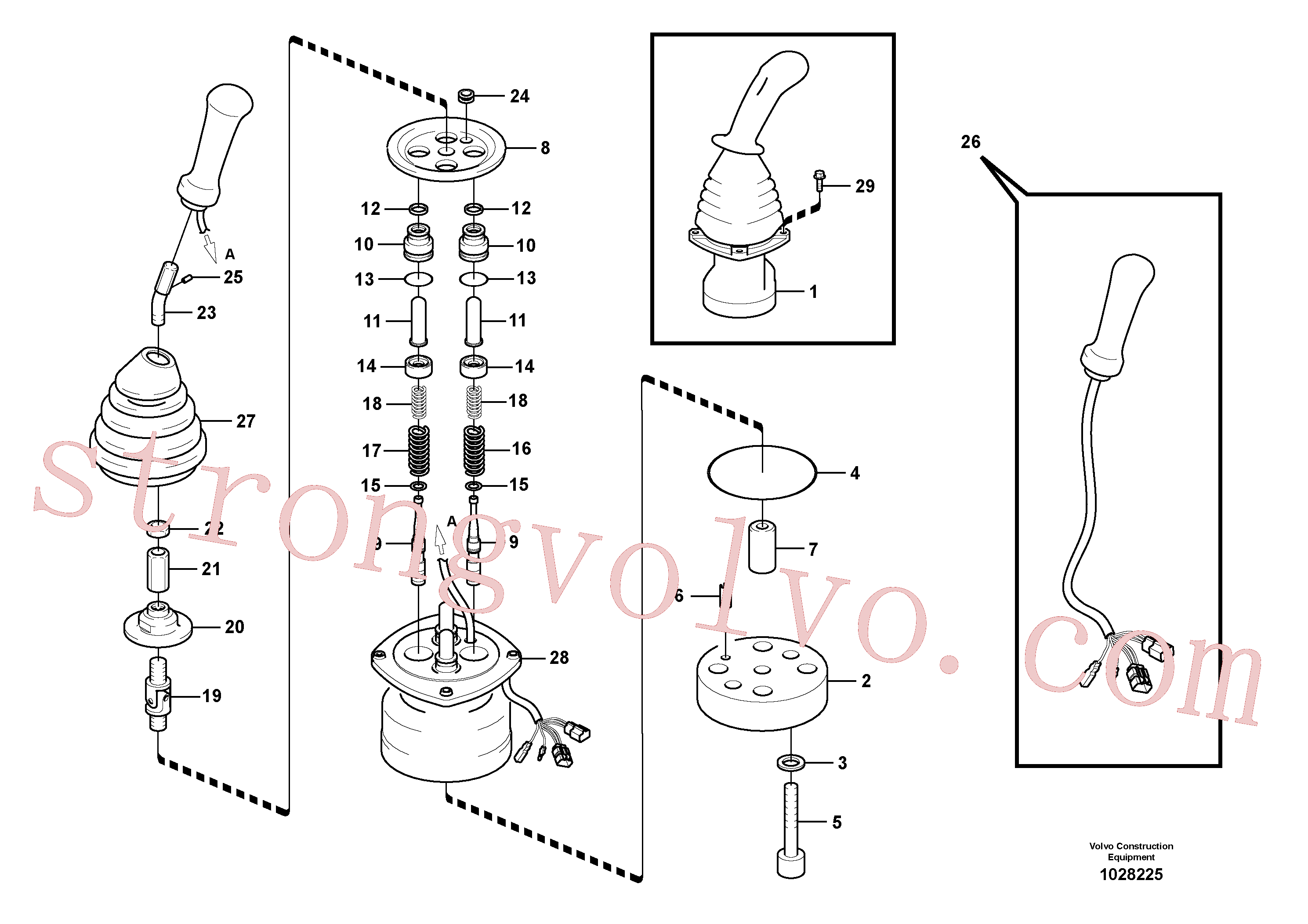 VOE14557294 Volvo Servo-sistema, válvula de comando à distância(1028225 Montagem)
