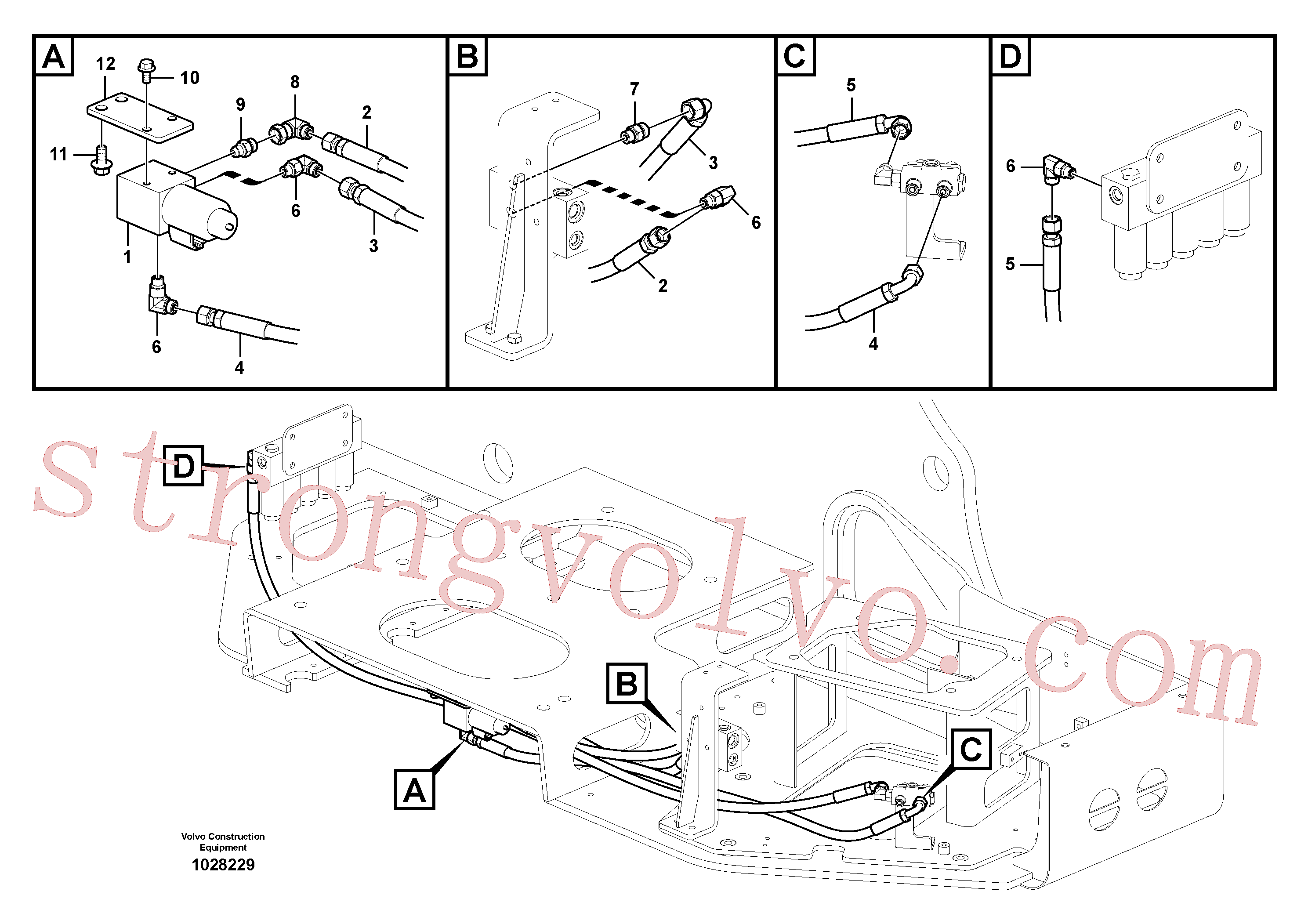 VOE14550574 Bracket Inscreva-se para Volvo Acessórios para escavadeira