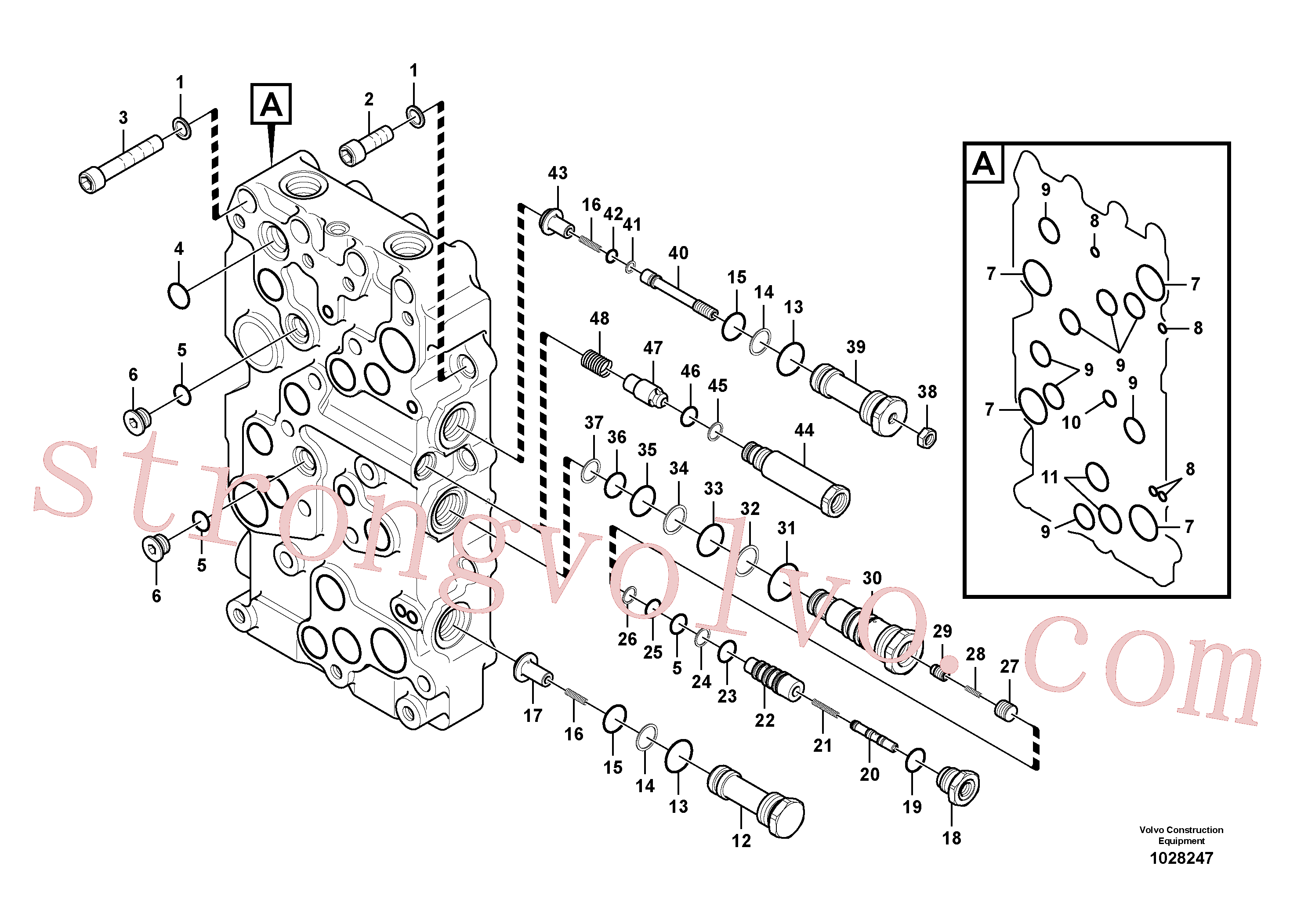 Atacado VOE14535359 Tampa Volvo escavadeira