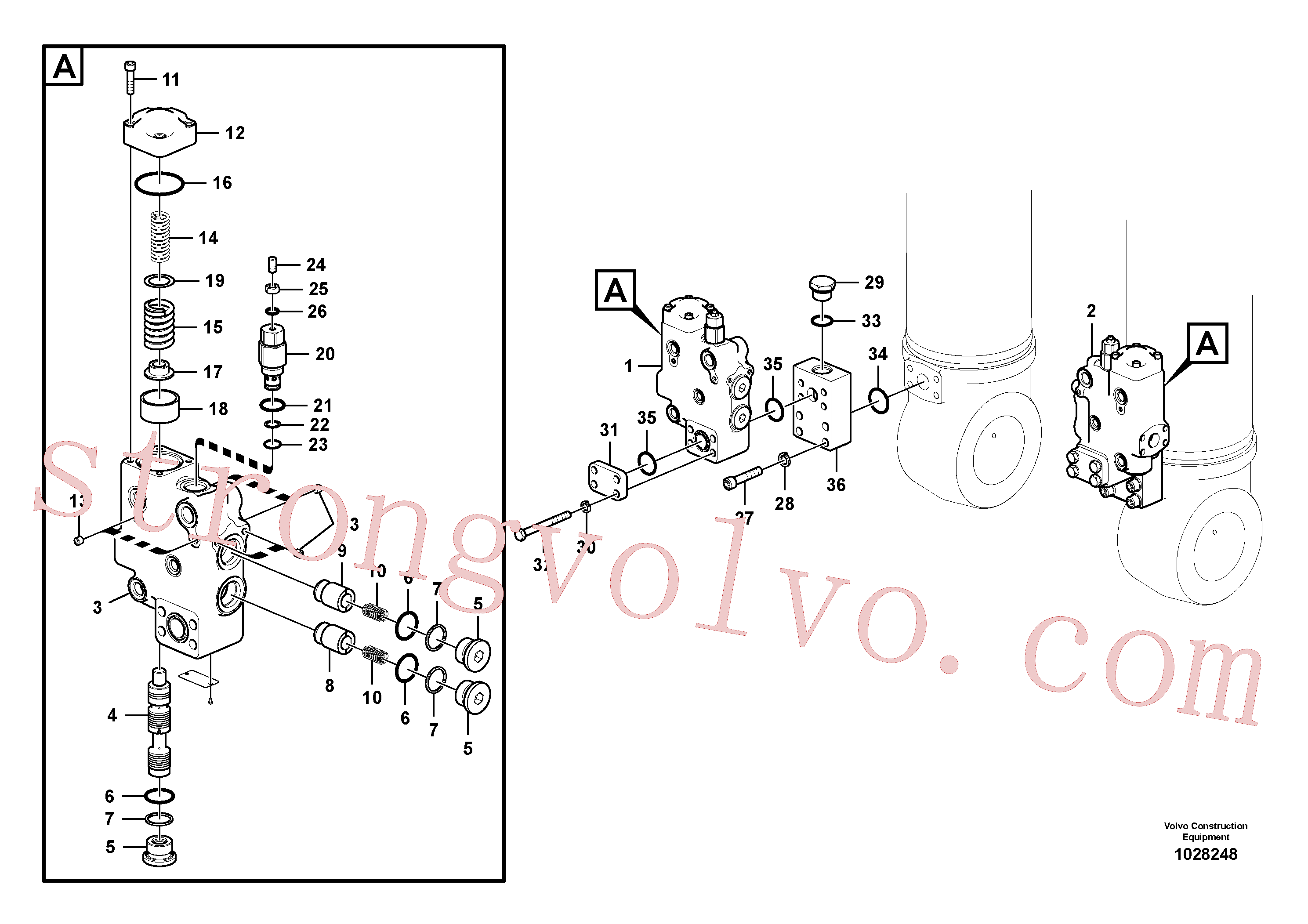 VOE14510942 Spool Volvo escavadeira