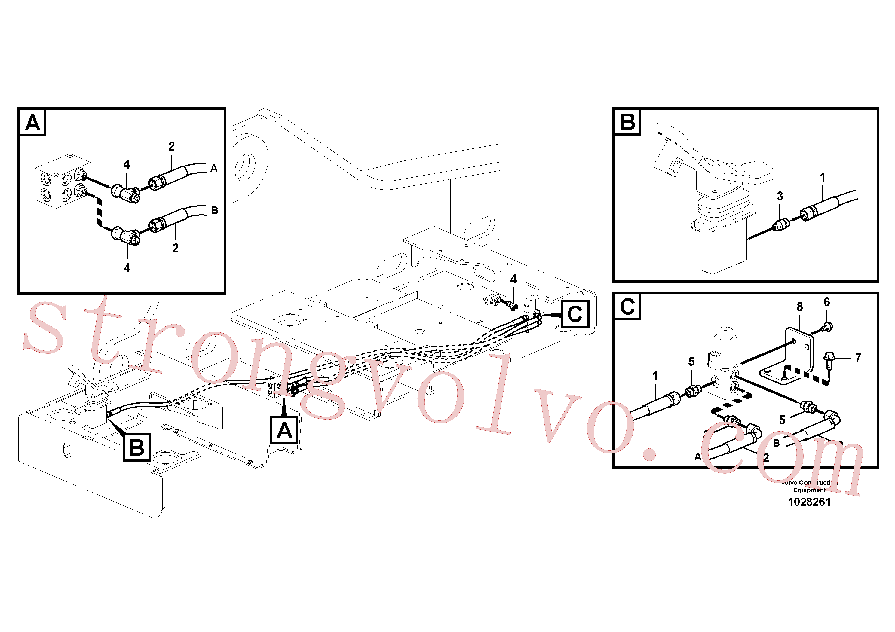 China Made VOE14566740 Bracket Volvo Acessórios para escavadeira