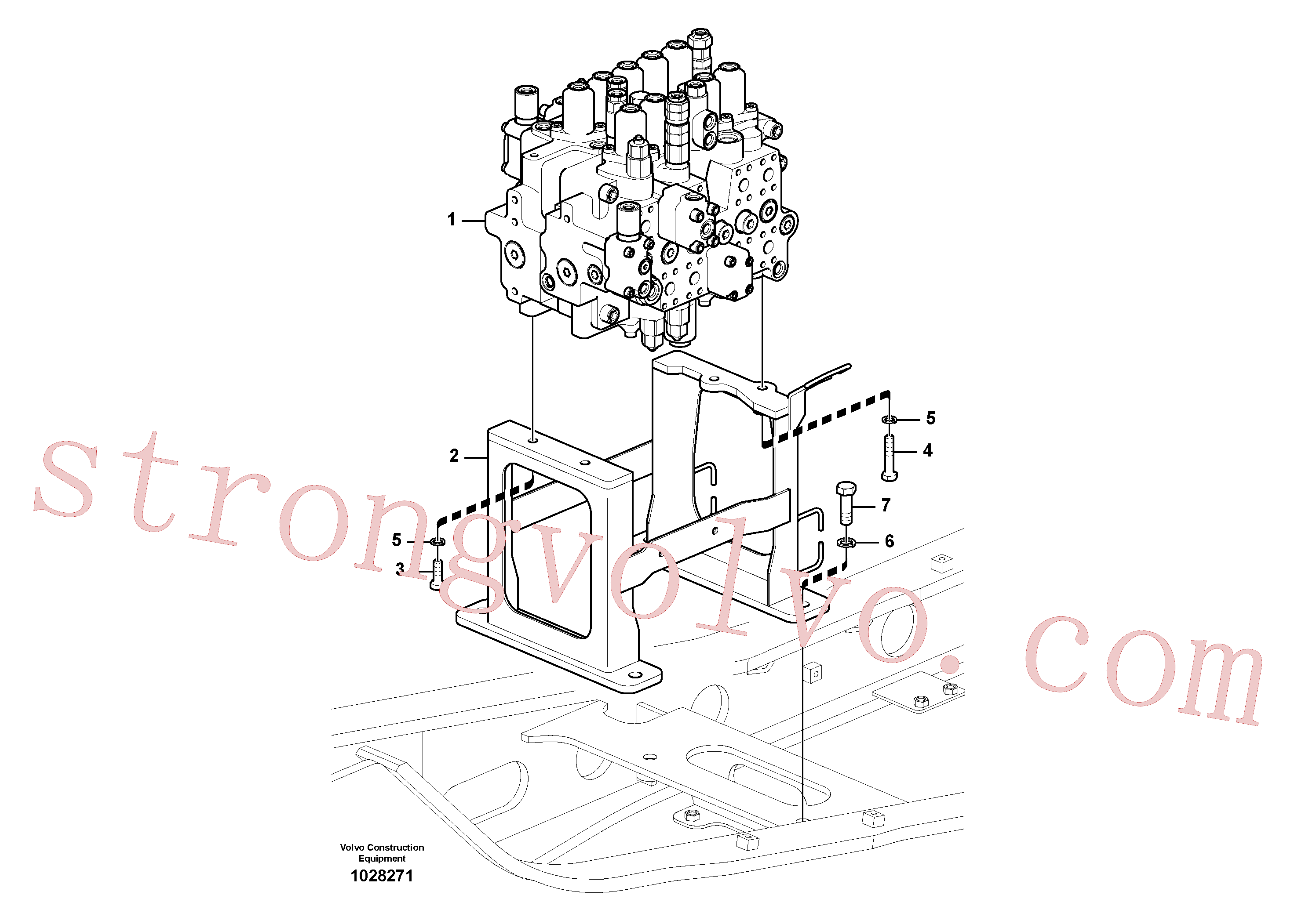 VOE14643838 Control valve Volvo escavadeira