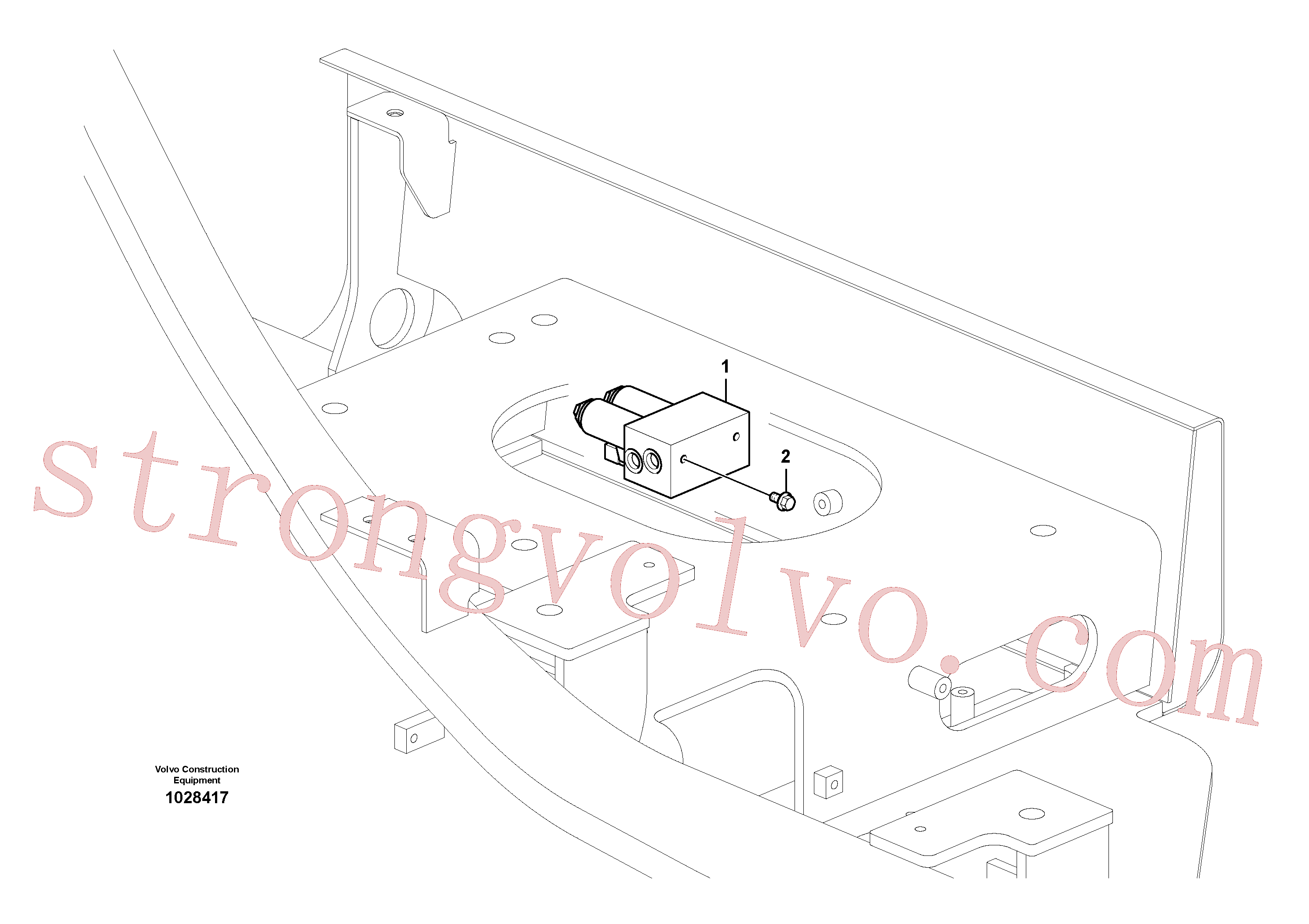 VOE14609389 Volvo Unidade electrónica.(1028417 Montagem)