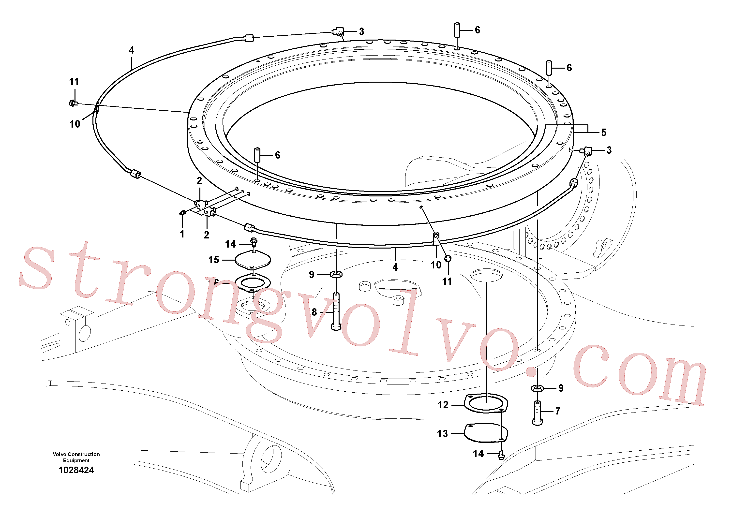 Volvo Acessórios para escavadeira VOE14553800 Engrenagem Acessórios