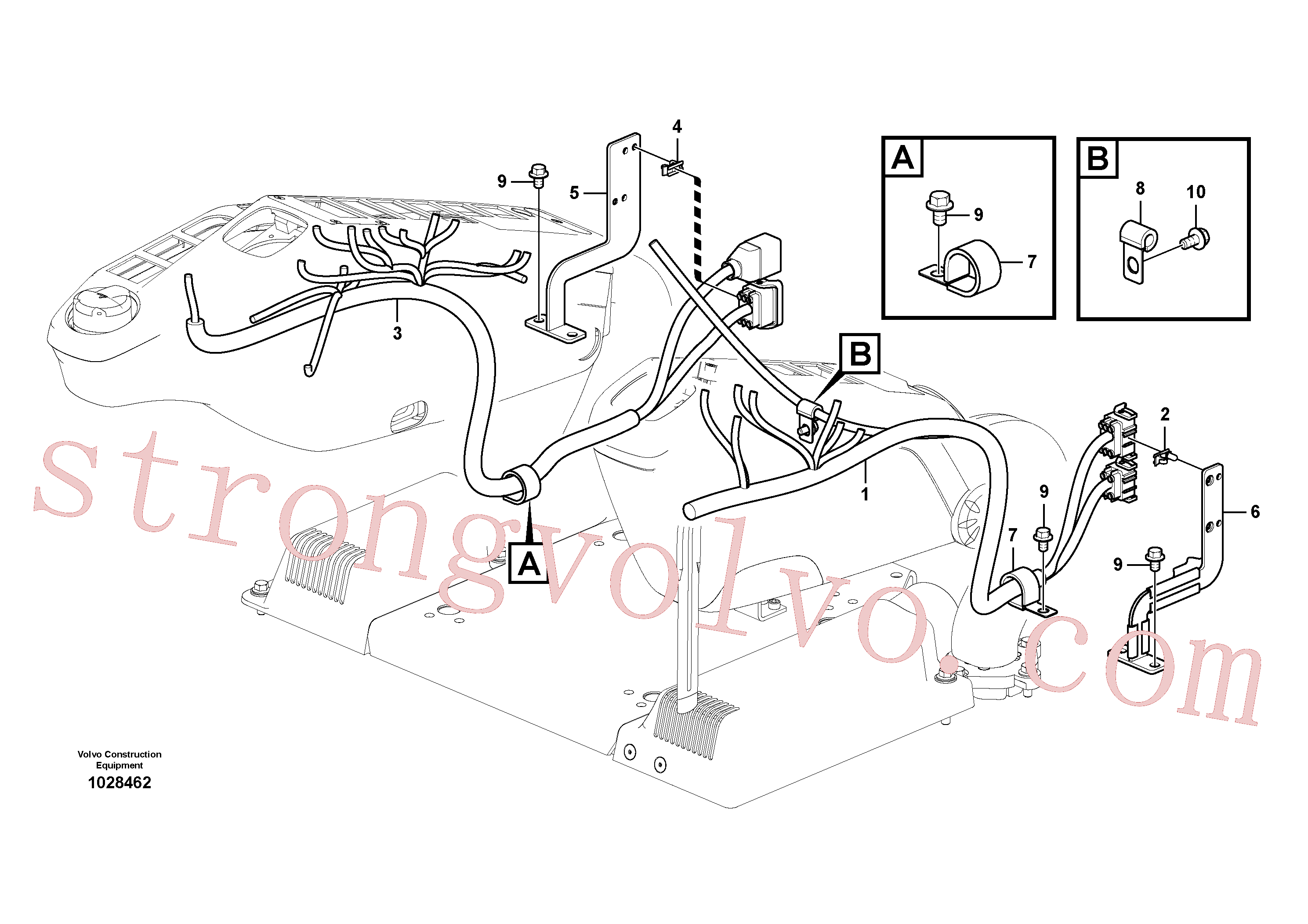VOE14539461 Volvo Cablagem, painel de instrumentos(1028462 Montagem)