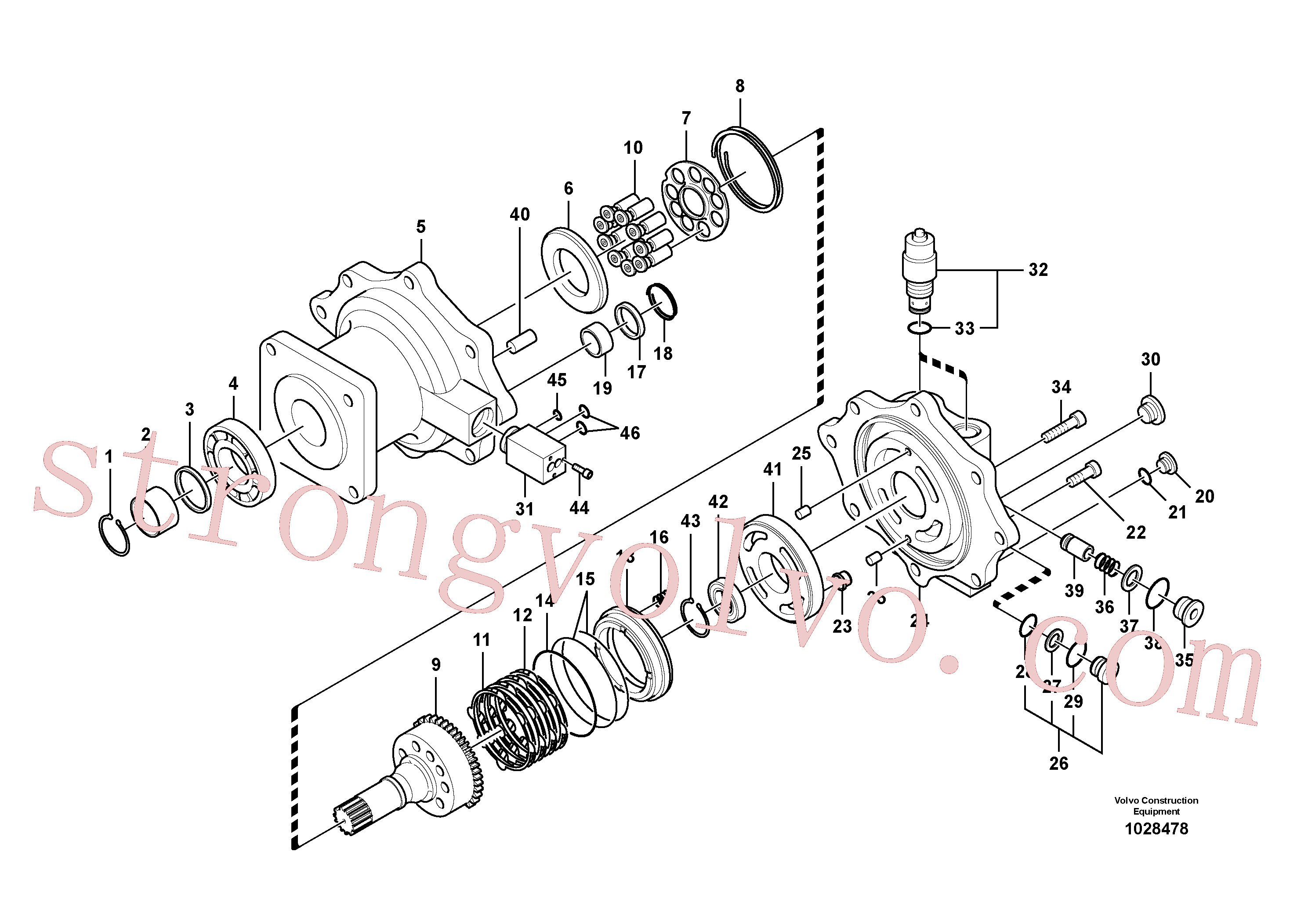 China Made SA8230-04400 Chapa Volvo Acessórios para escavadeira