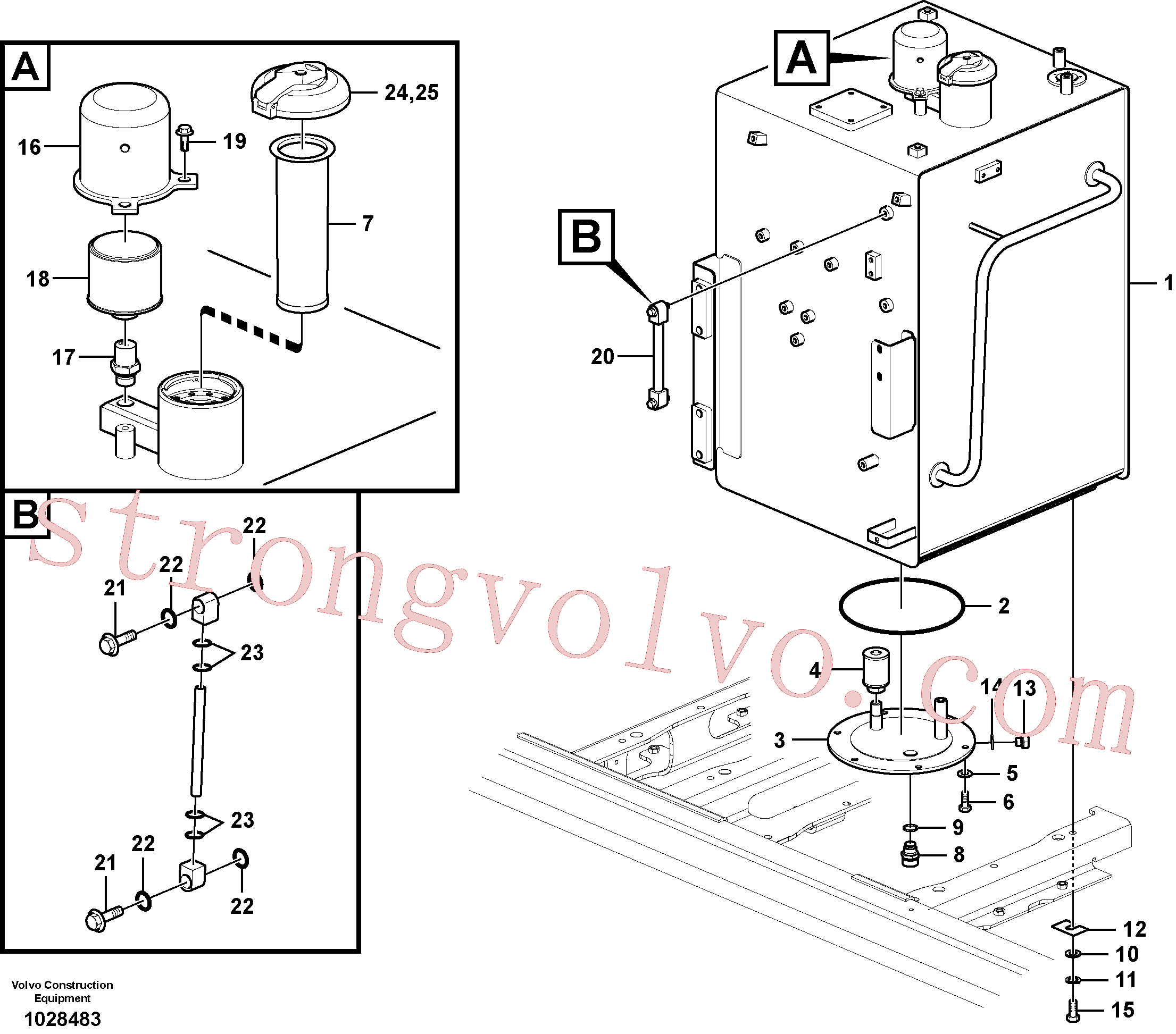 Volvo Montagem VOE14517557 Parafuso Acessórios