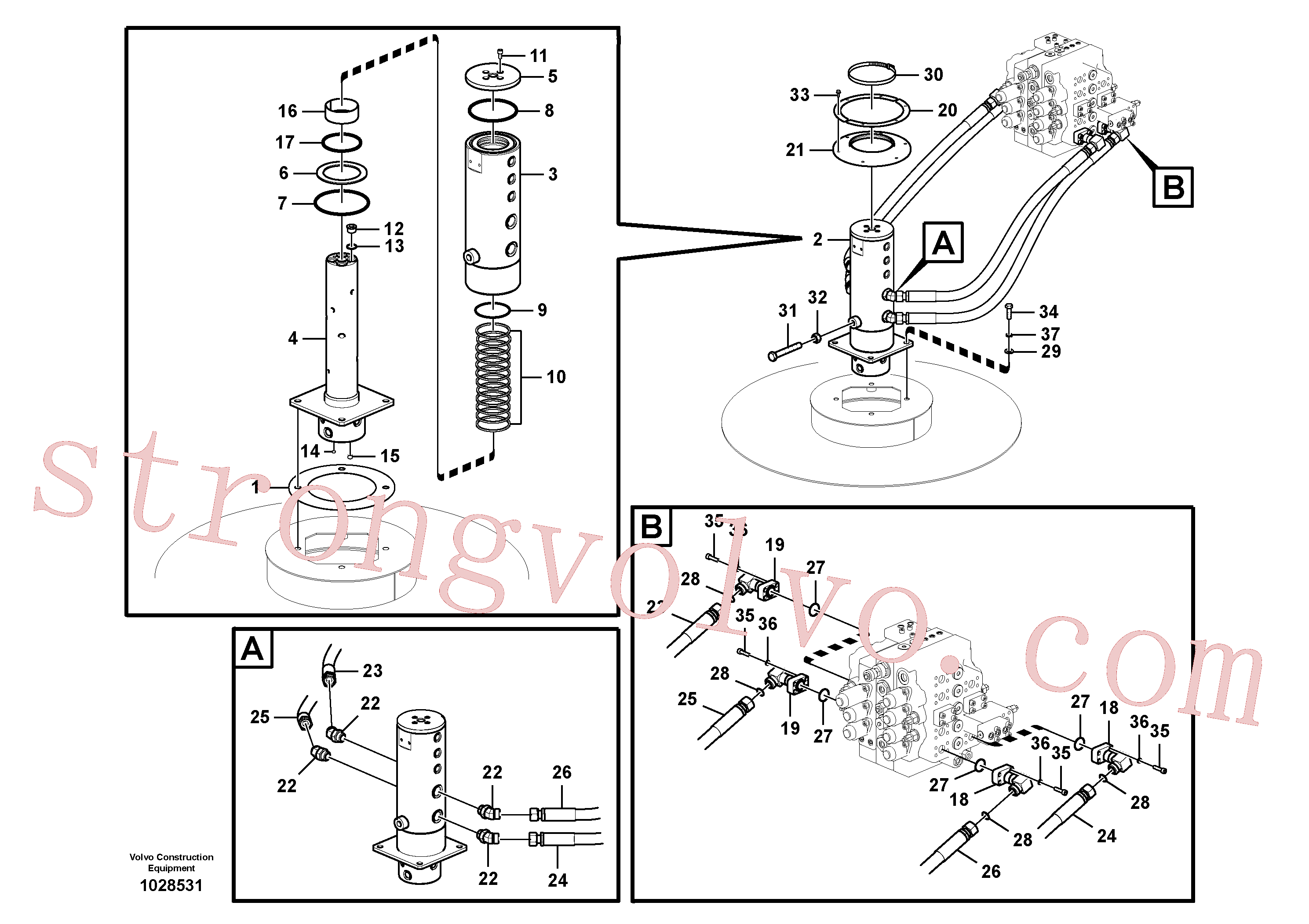 SA9401-36626 Volvo Rótula(1028531 Montagem)