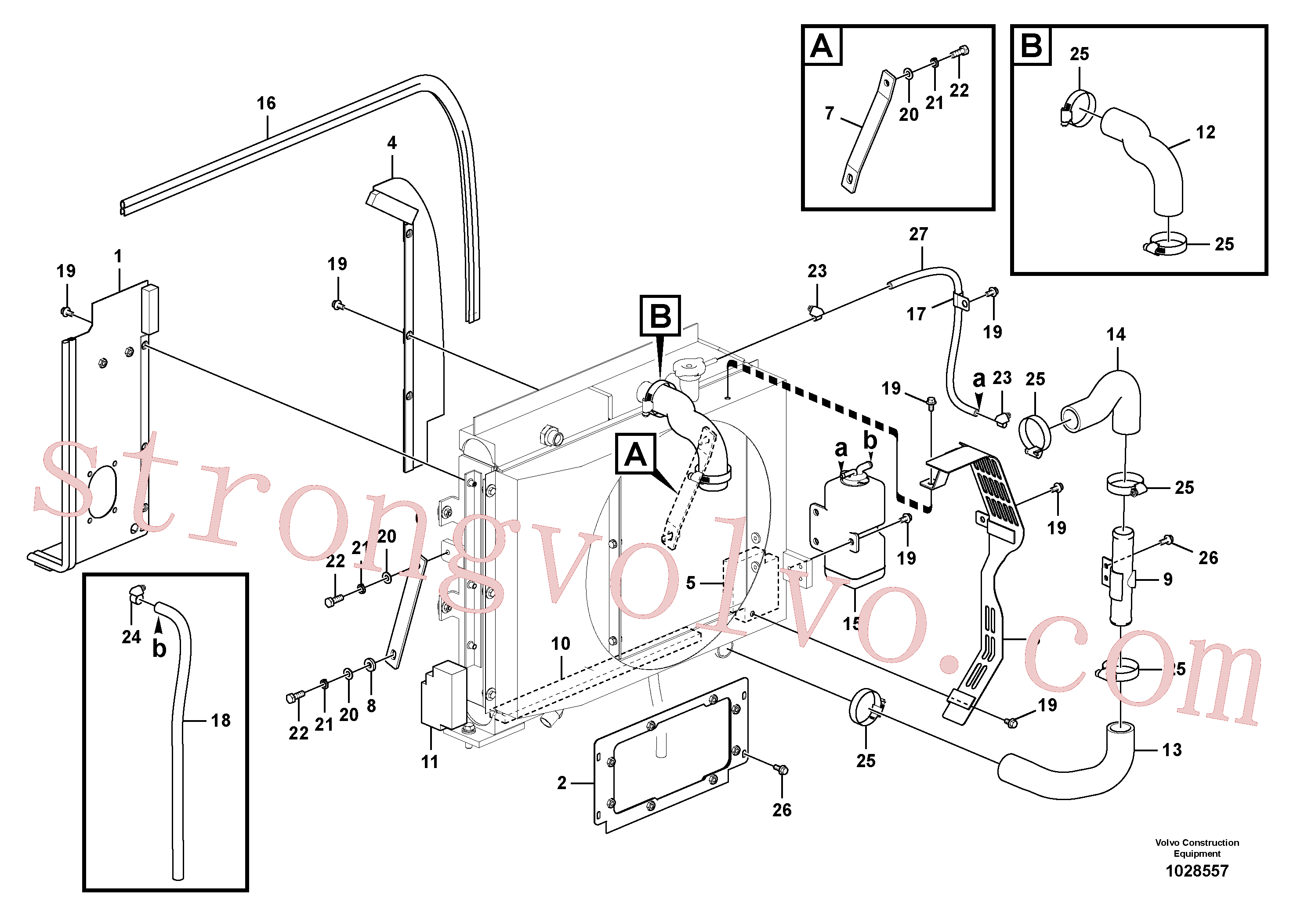 VOE17256439 Volvo Sistema de arrefecimento(1028557 Montagem)