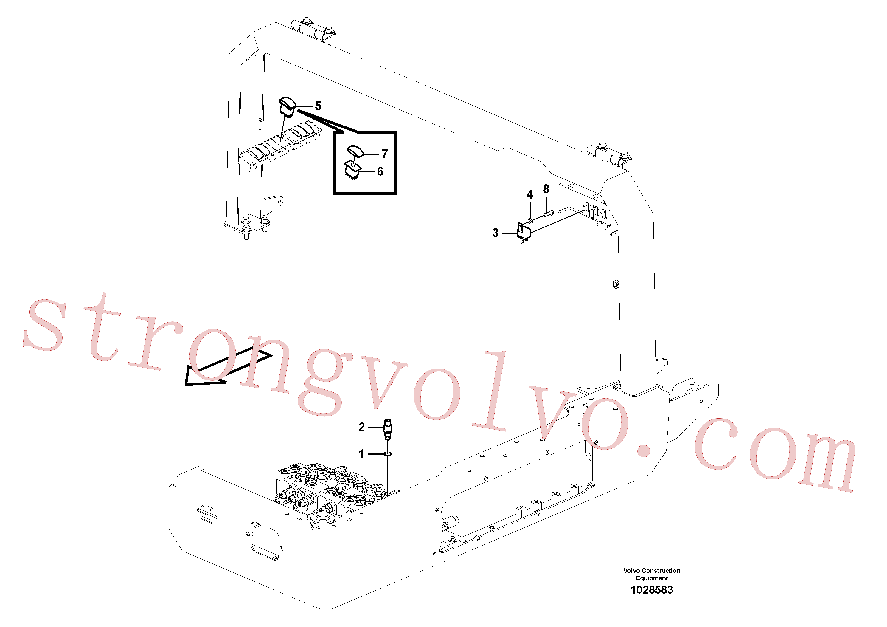 VOE14610293 Volvo Comando de velocidade(1028583 Montagem)