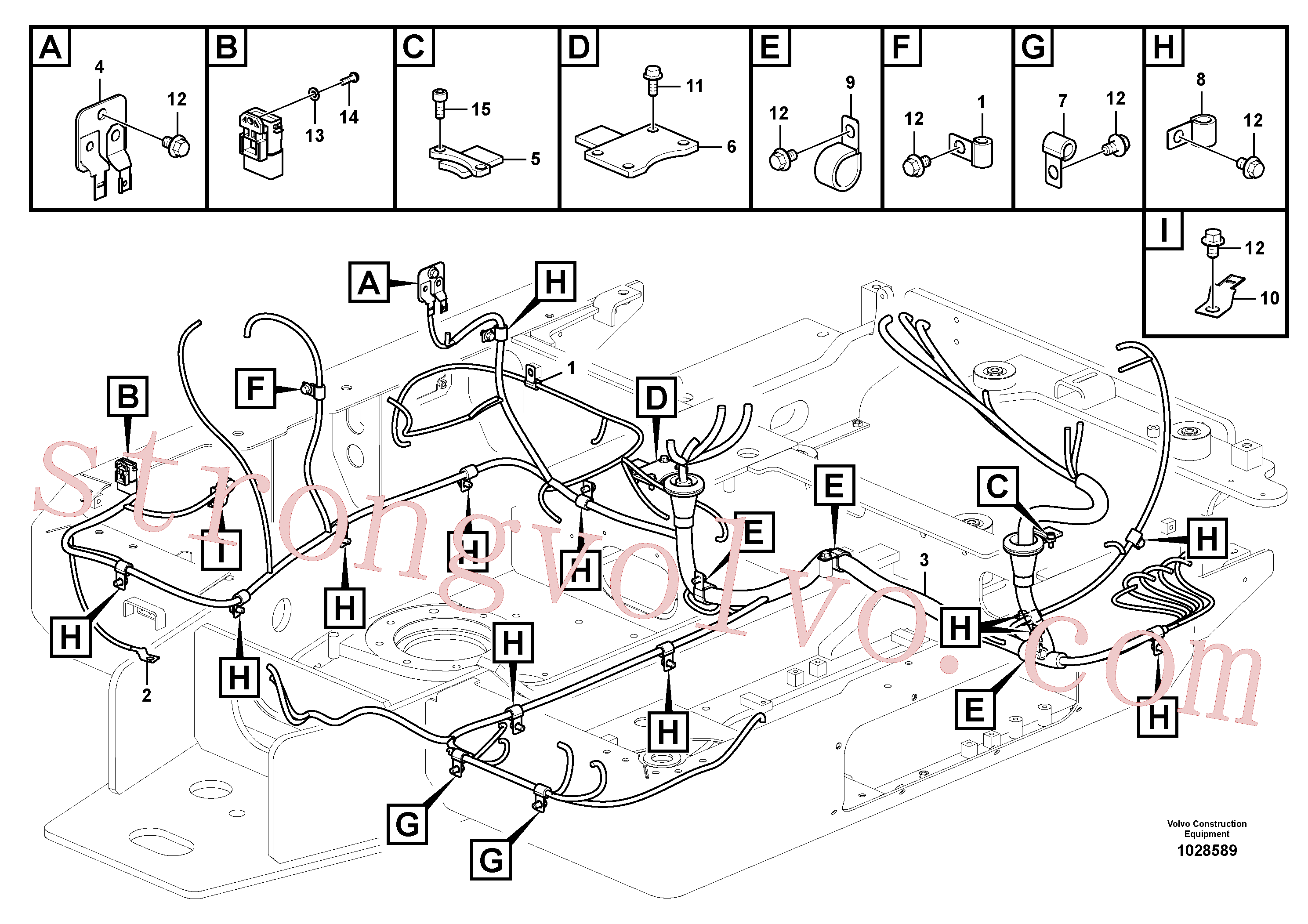 VOE997507 Volvo Cablagem principal(1028589 Montagem)