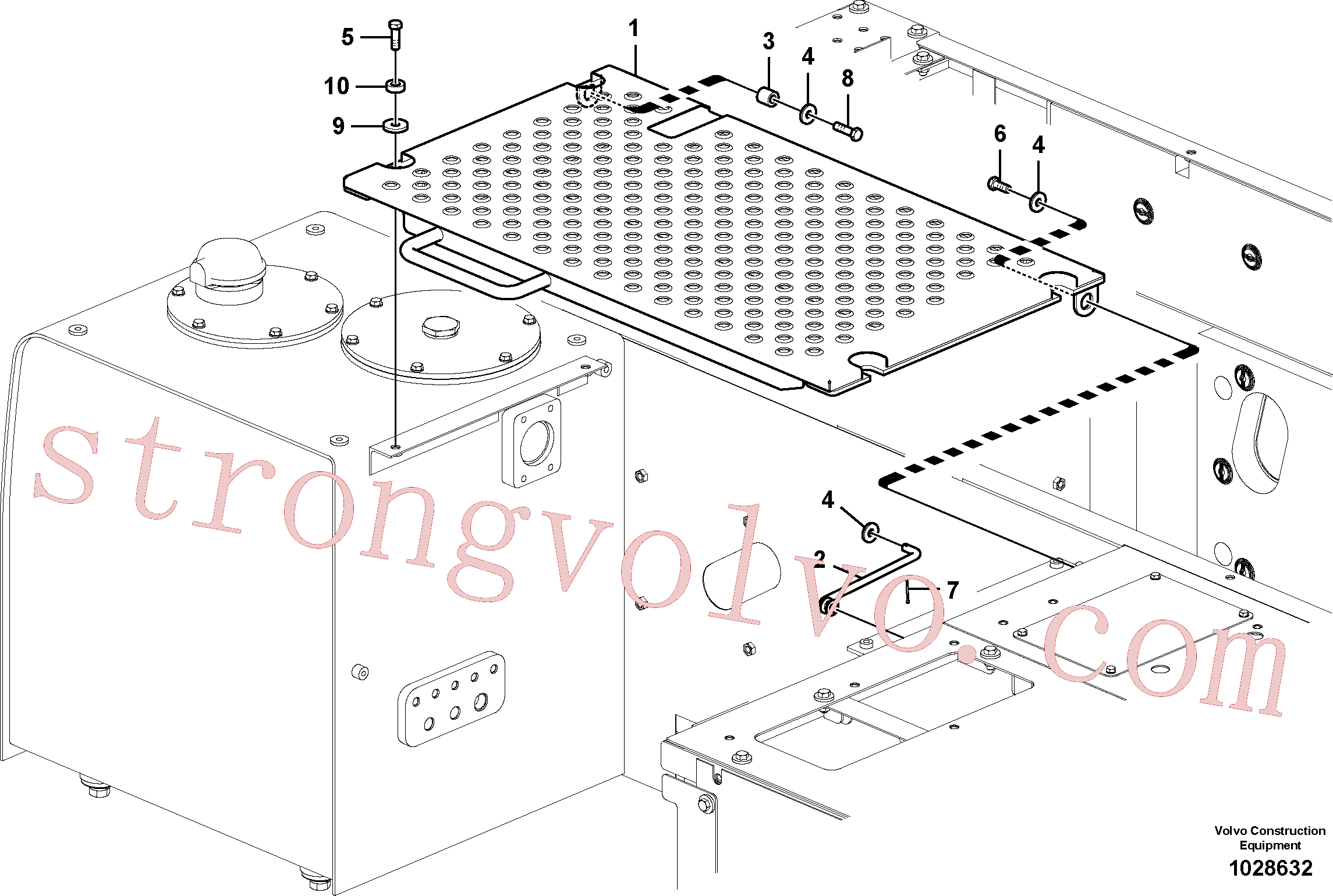 VOE14527464 Volvo Tampa, válvula de comando(1028632 Montagem)