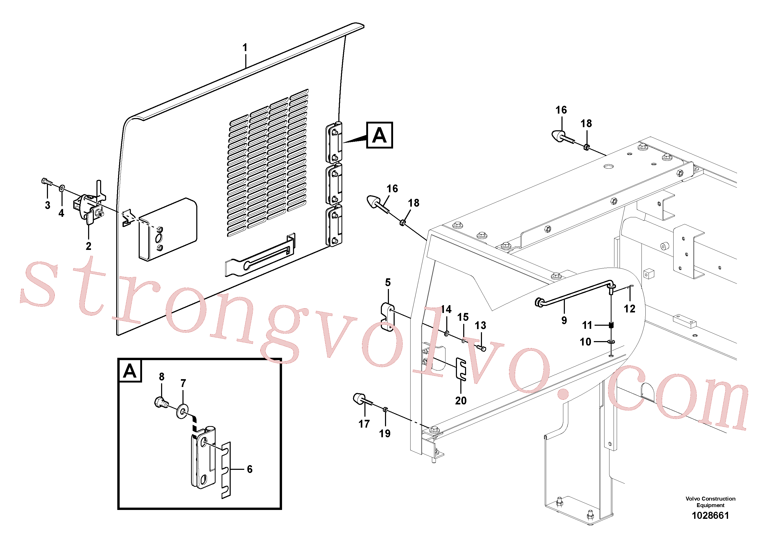 VOE14527678 Volvo Porta, lateral(1028661 Montagem)