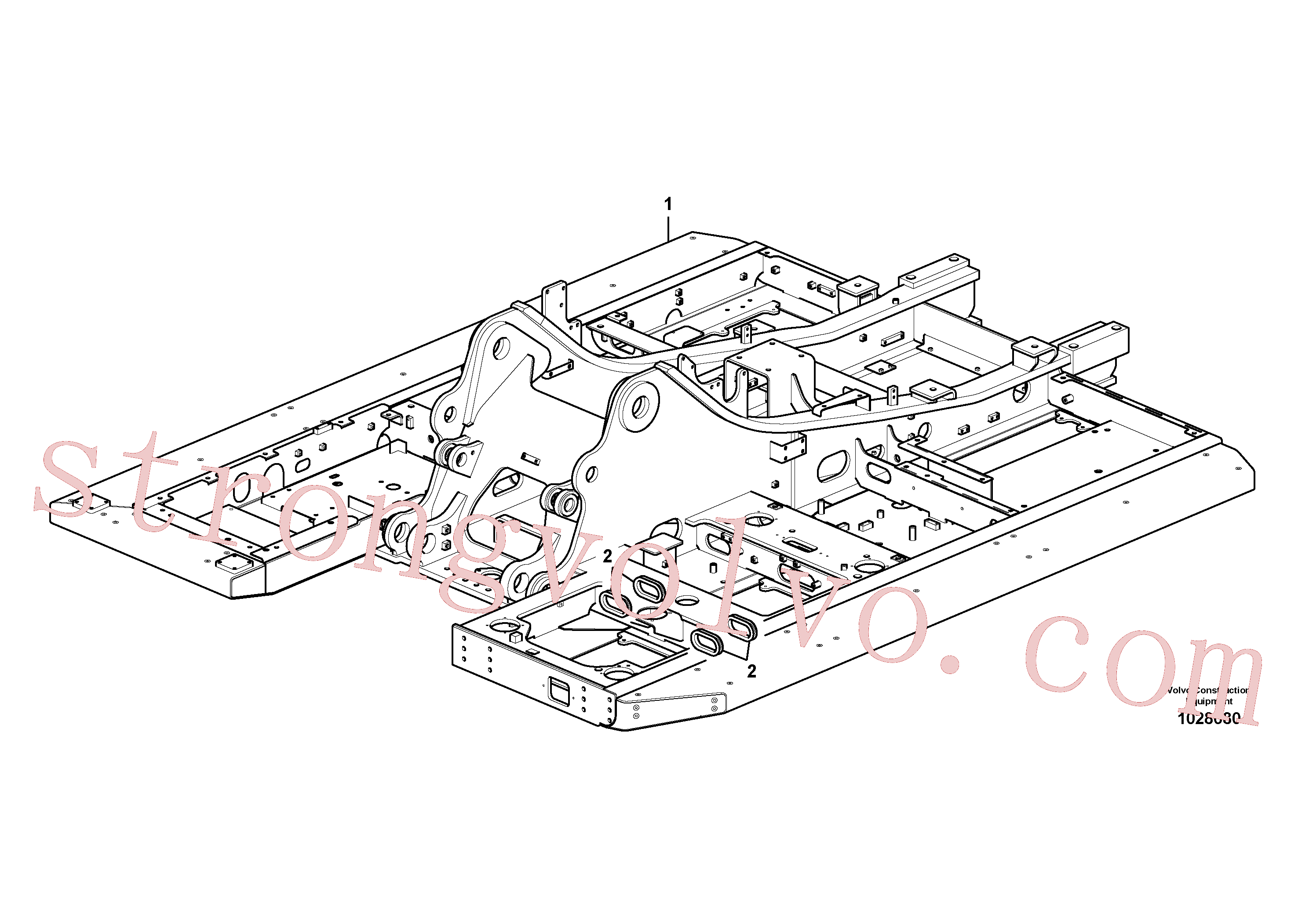 VOE14531670 Volvo Quadro superior(1028680 Montagem)