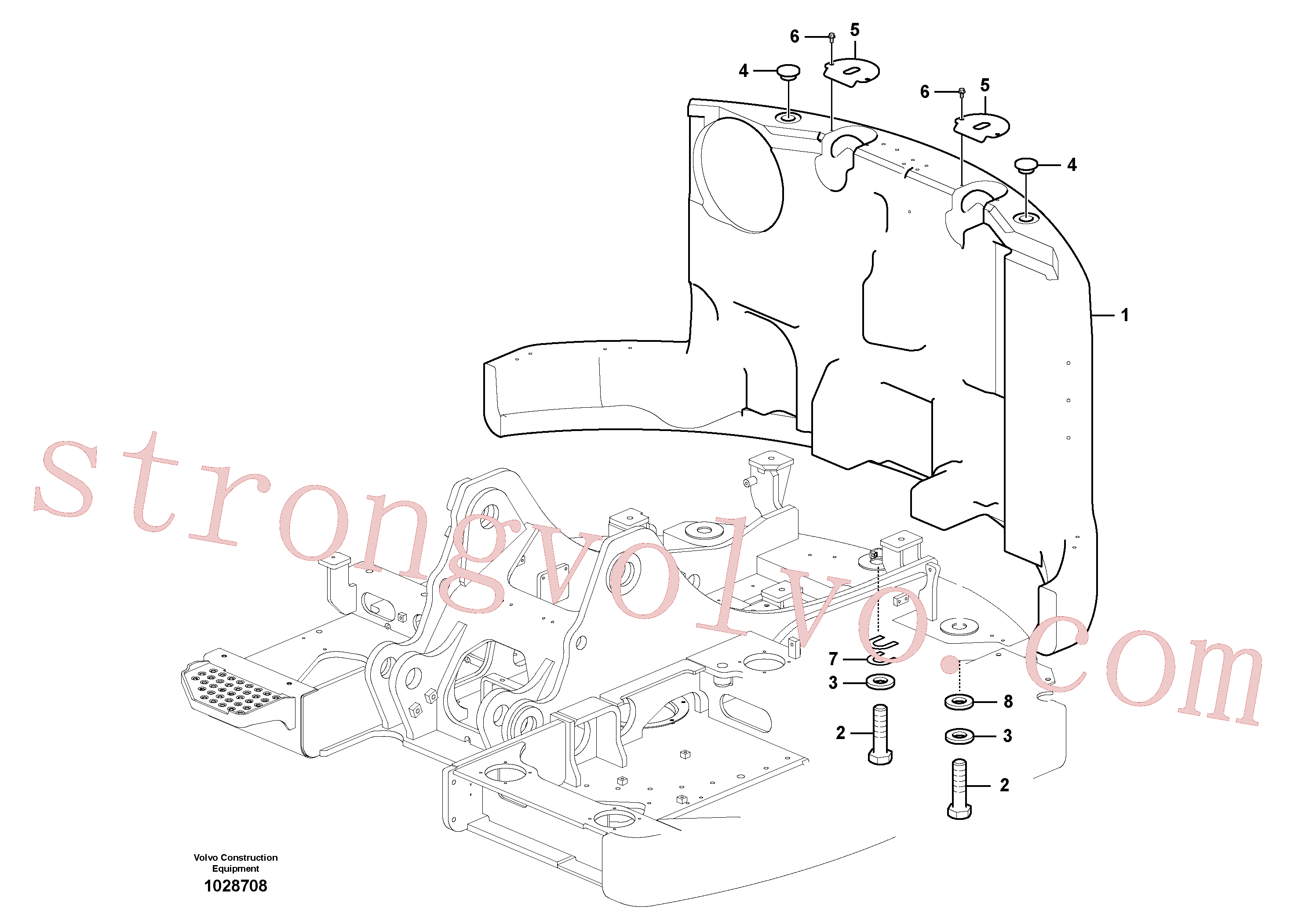 VOE993821 Volvo Contrapesos(1028708 Montagem)