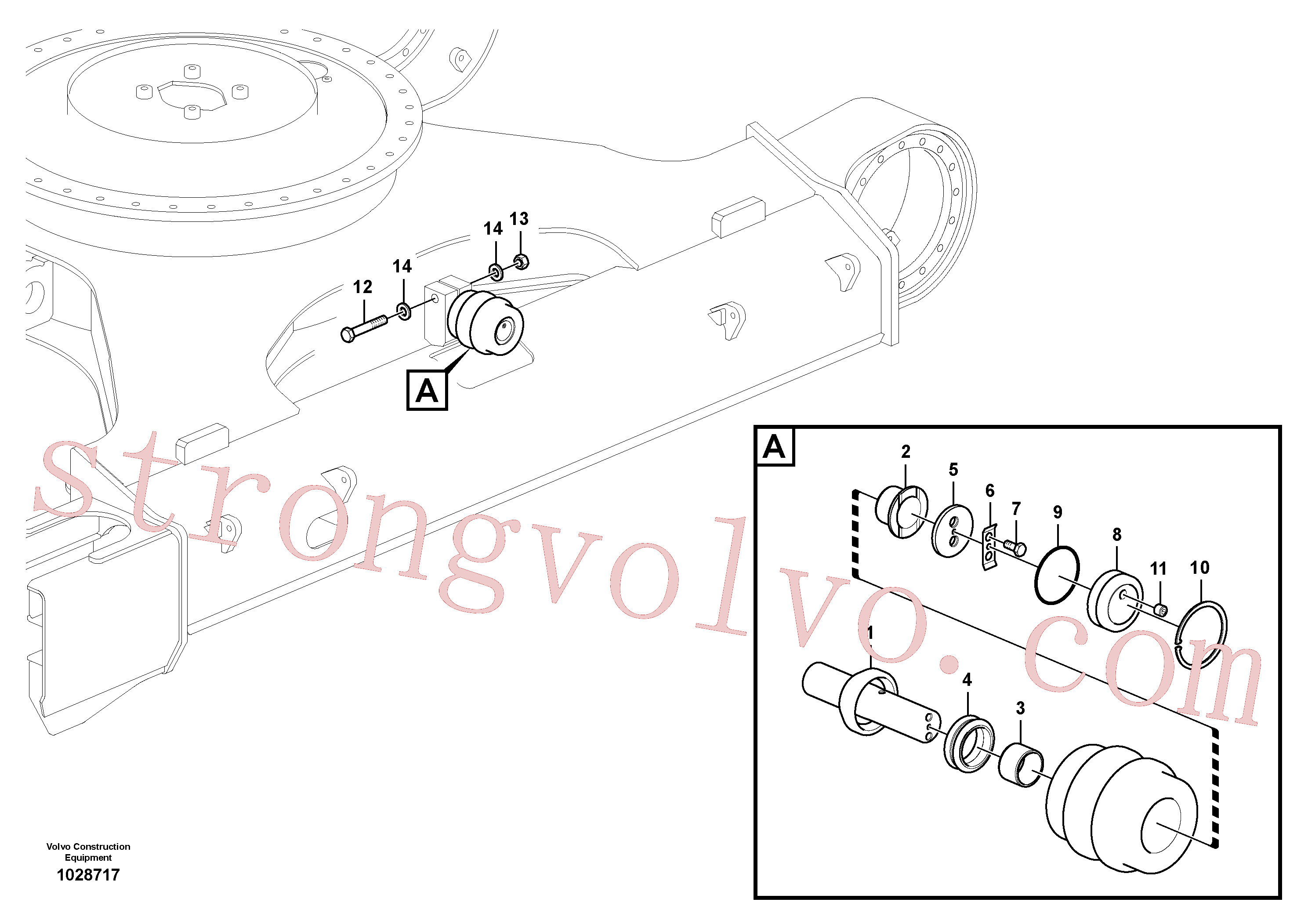 VOE914536 Volvo Roleto superior(1028717 Montagem)