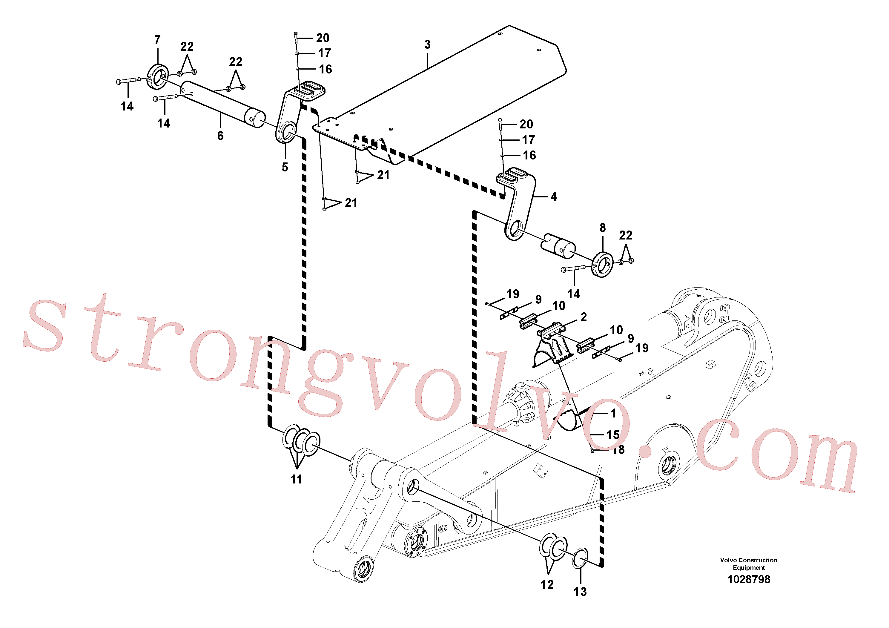 VOE14522682 Volvo Placa de protecção(1028798 Montagem)