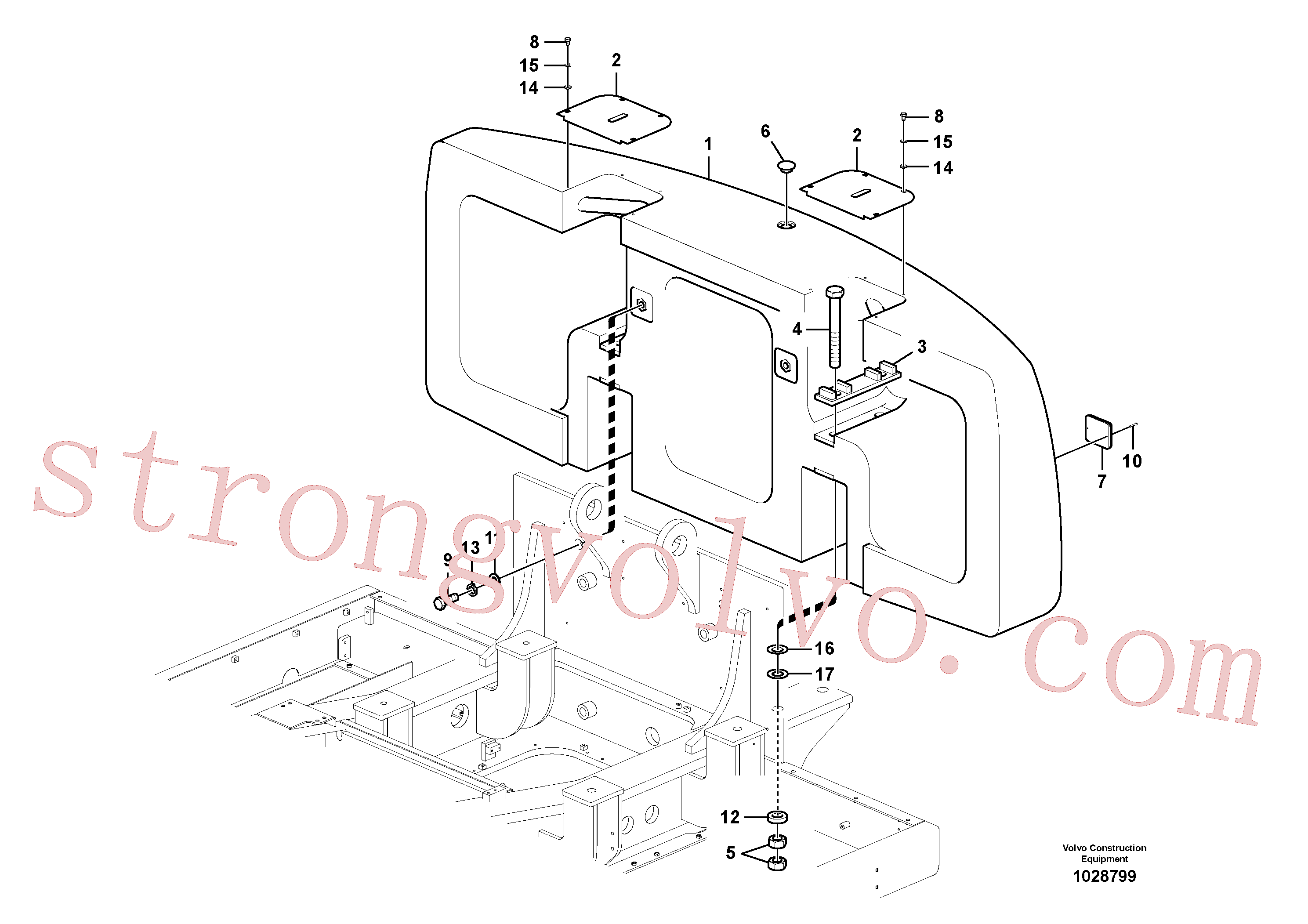 SA9213-30000 Volvo Contrapesos(1028799 Montagem)