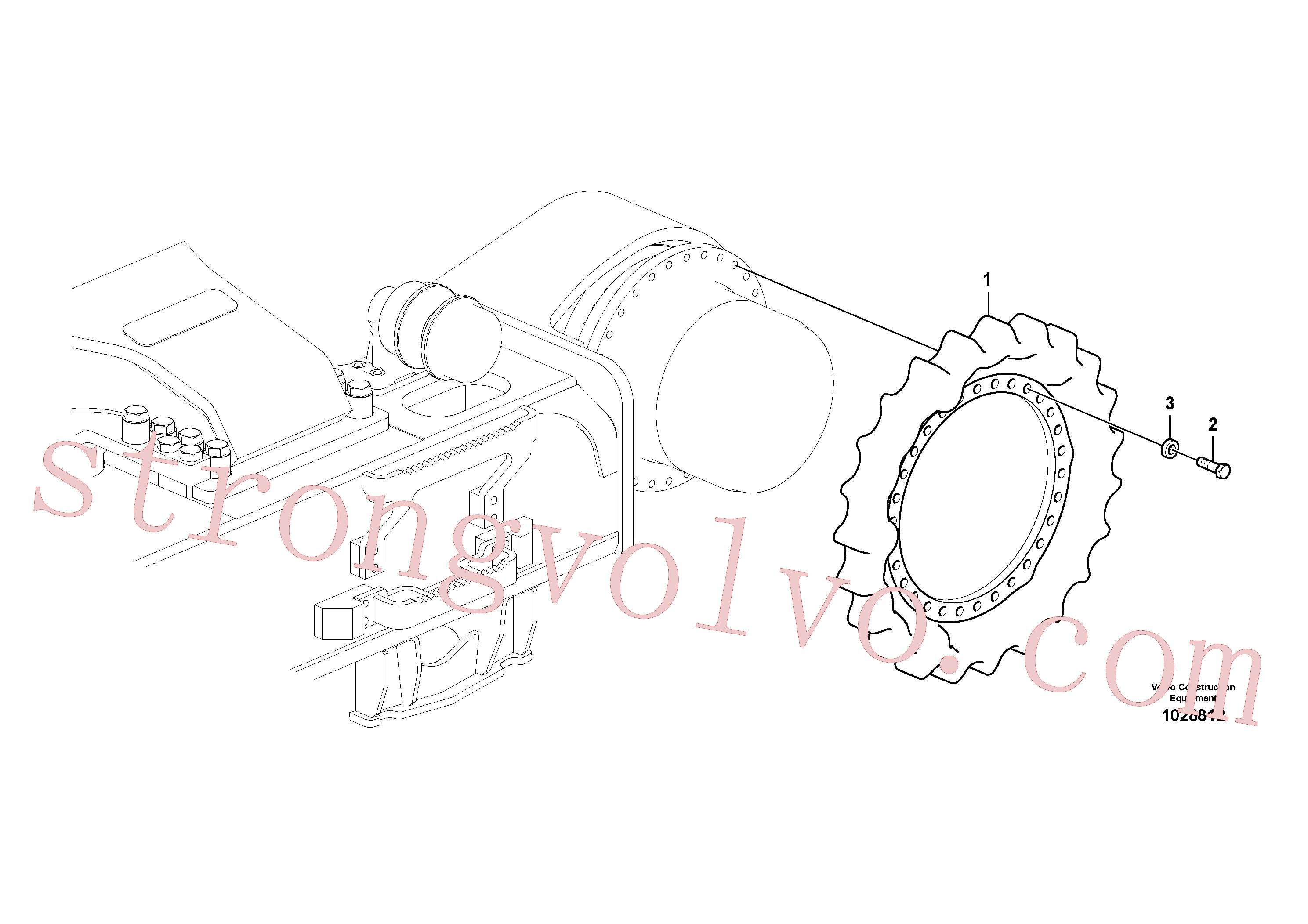 VOE993011 Volvo Roda dentada(1028812 Montagem)