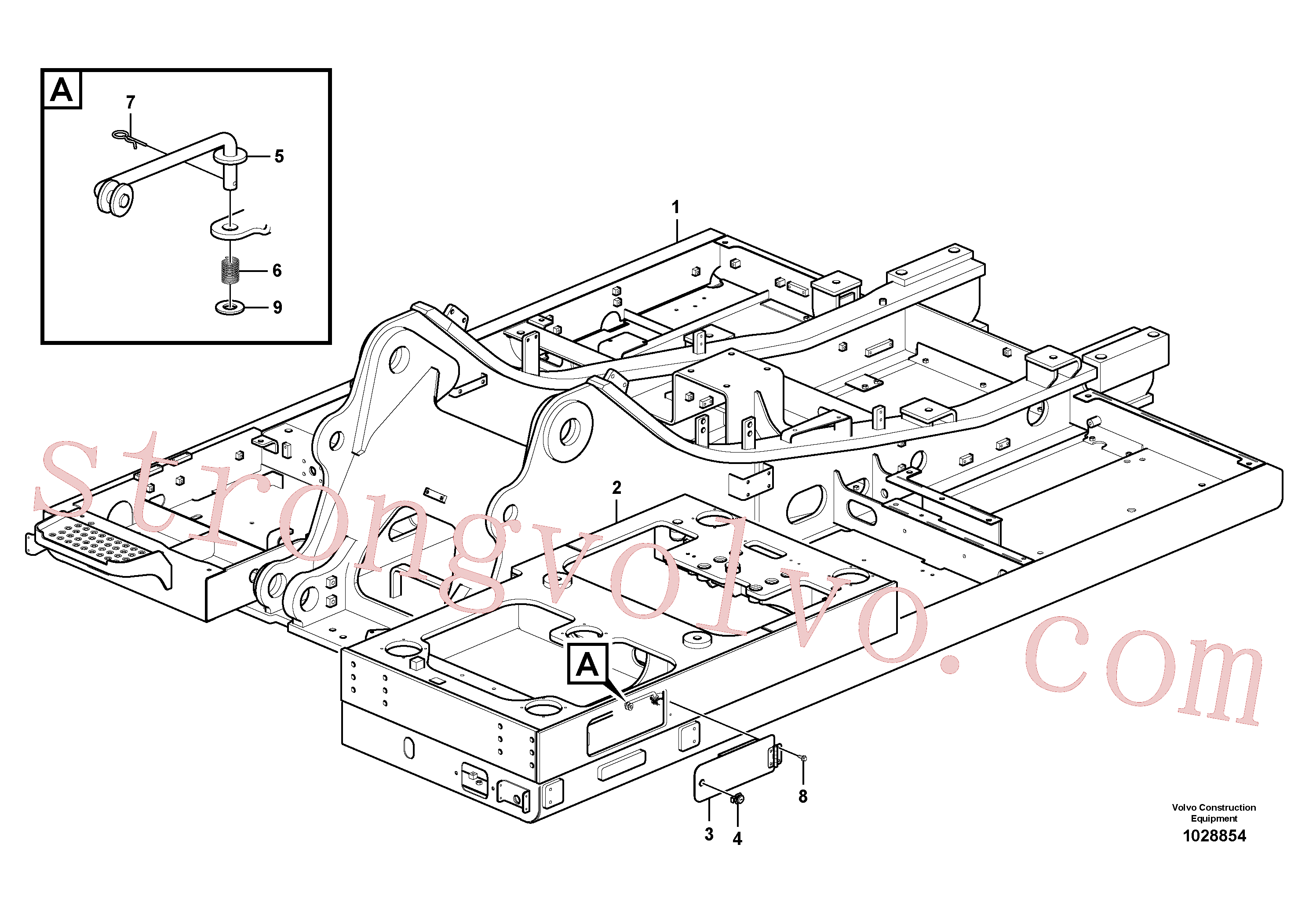SA9326-10000 Volvo Quadro superior(1028854 Montagem)