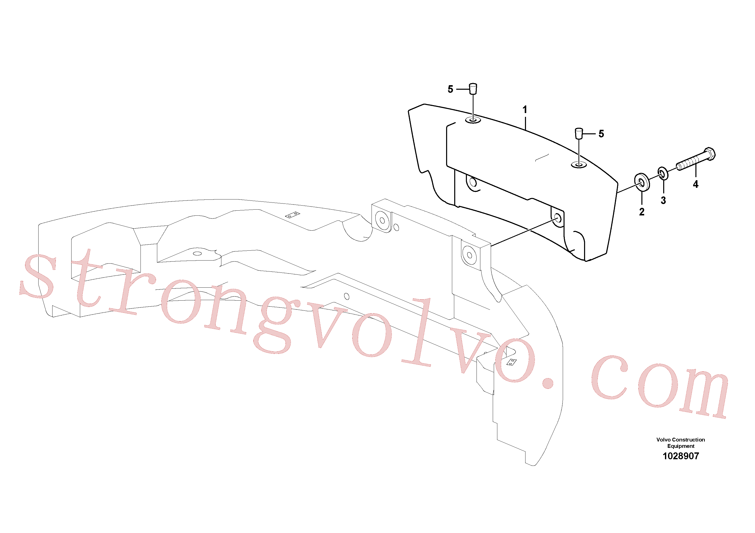 VOE980519 Volvo Contrapesos(1028907 Montagem)