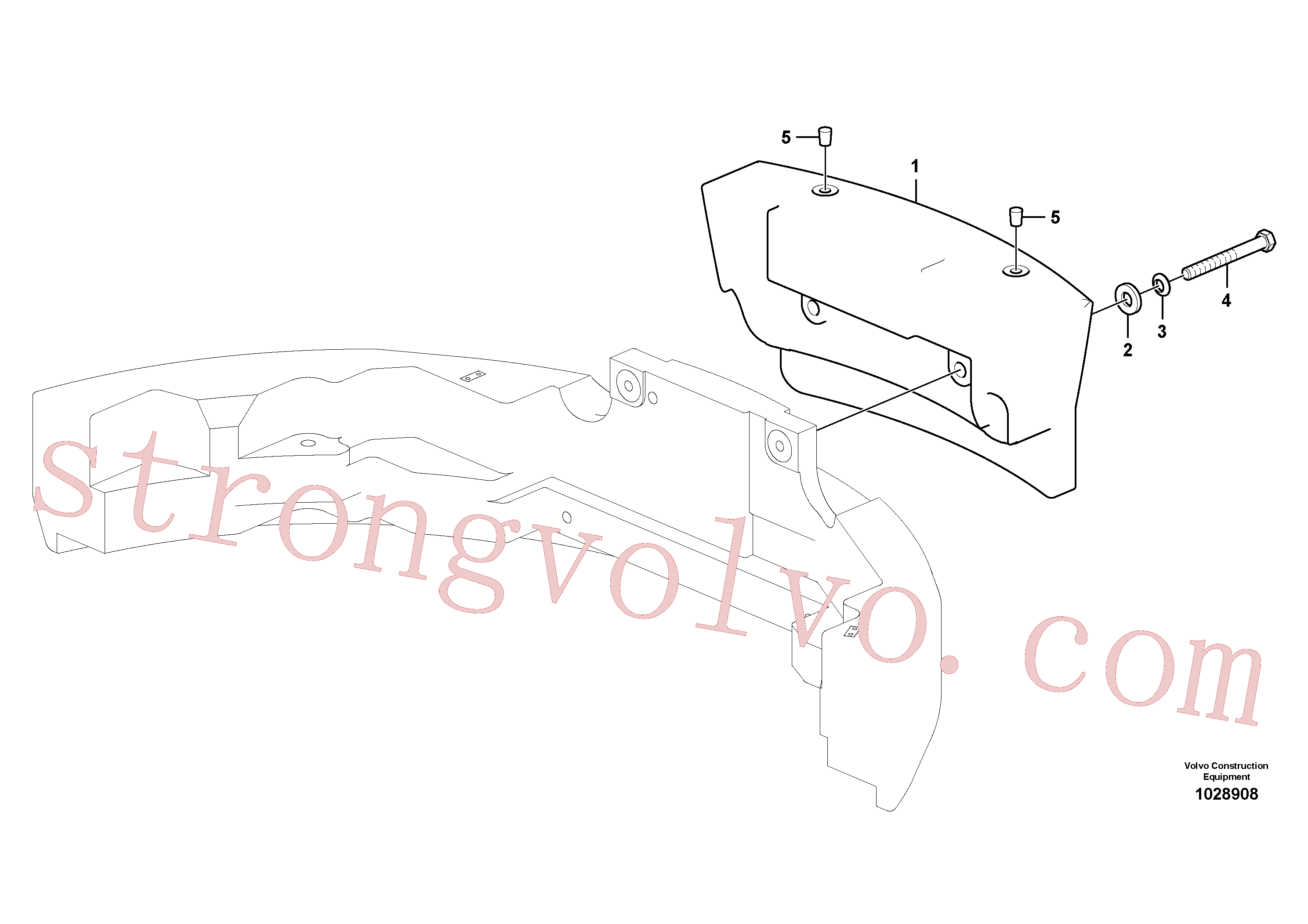 SA9447-02430 Volvo Contrapesos(1028908 Montagem)