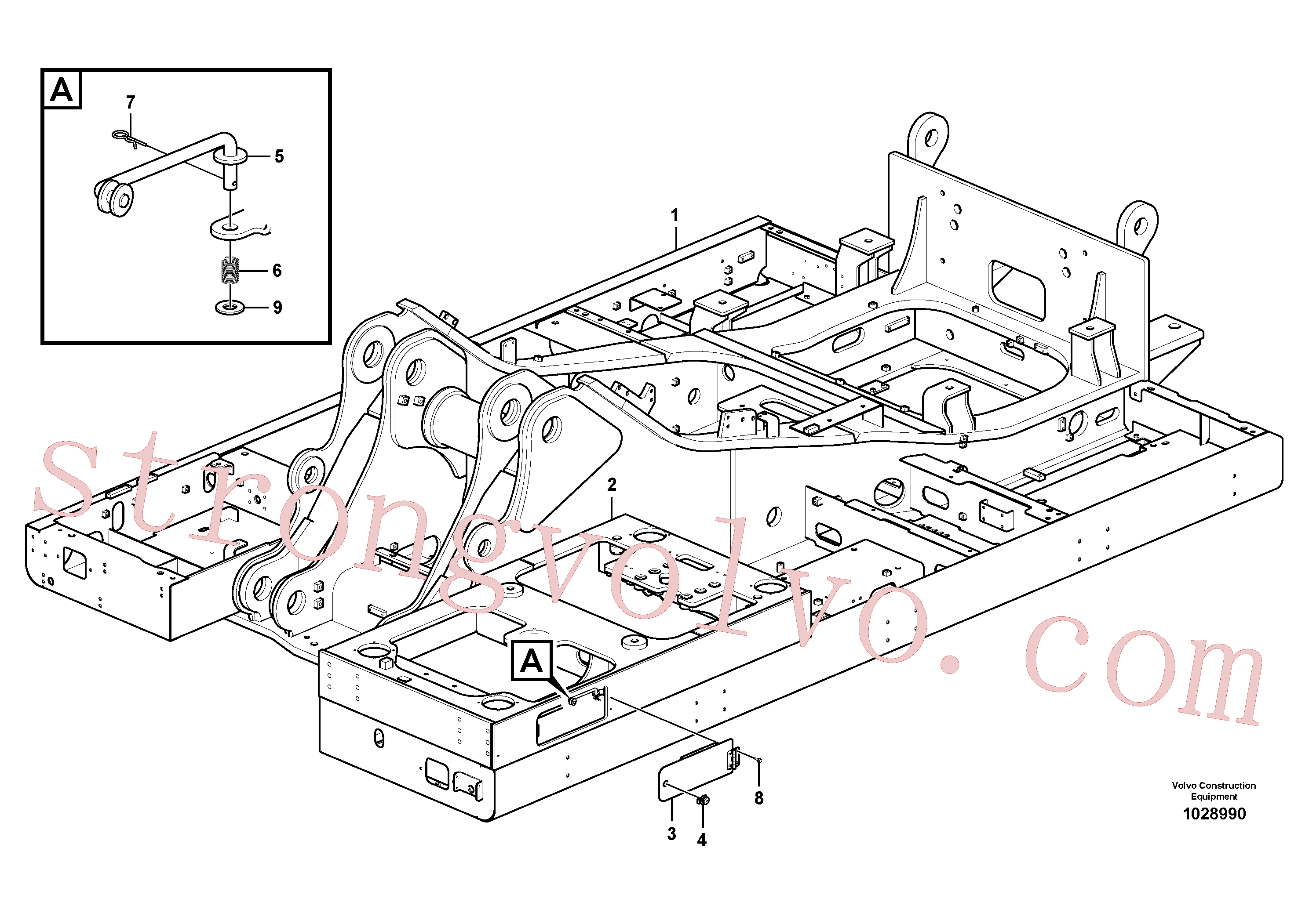 SA9326-10000 Volvo Quadro superior(1028990 Montagem)