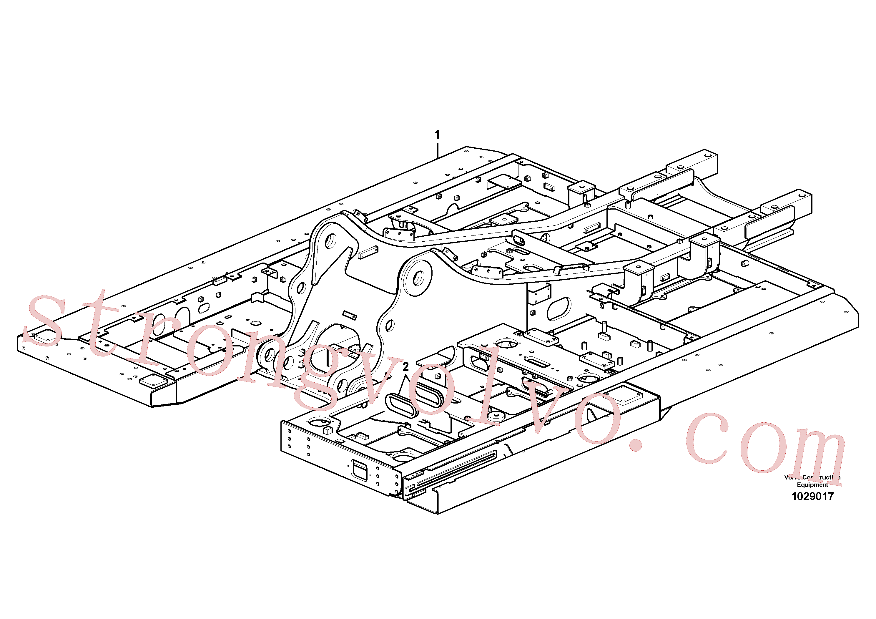 Volvo Montagem VOE14531670 Passa muro Acessórios