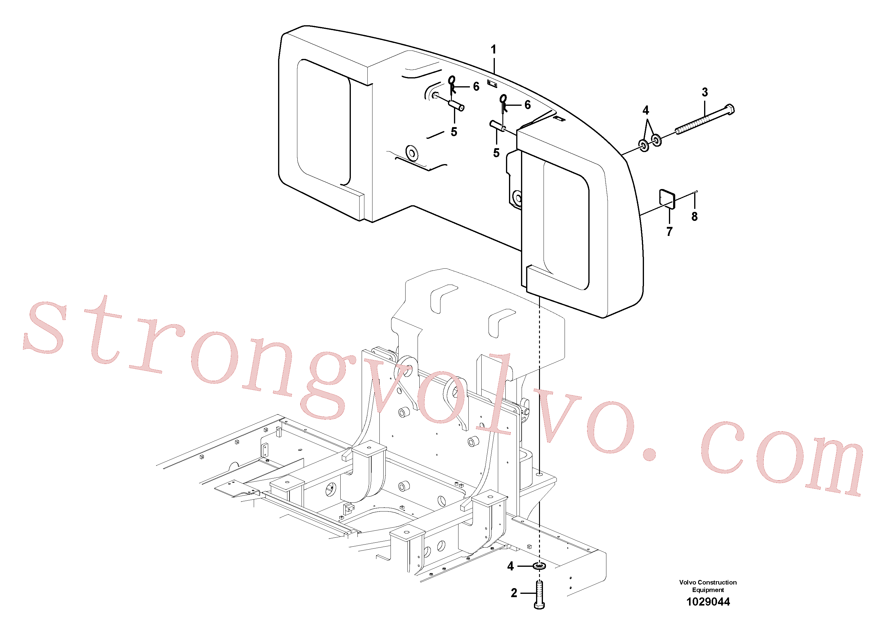 Atacado VOE993821 Arruela simples Volvo escavadeira