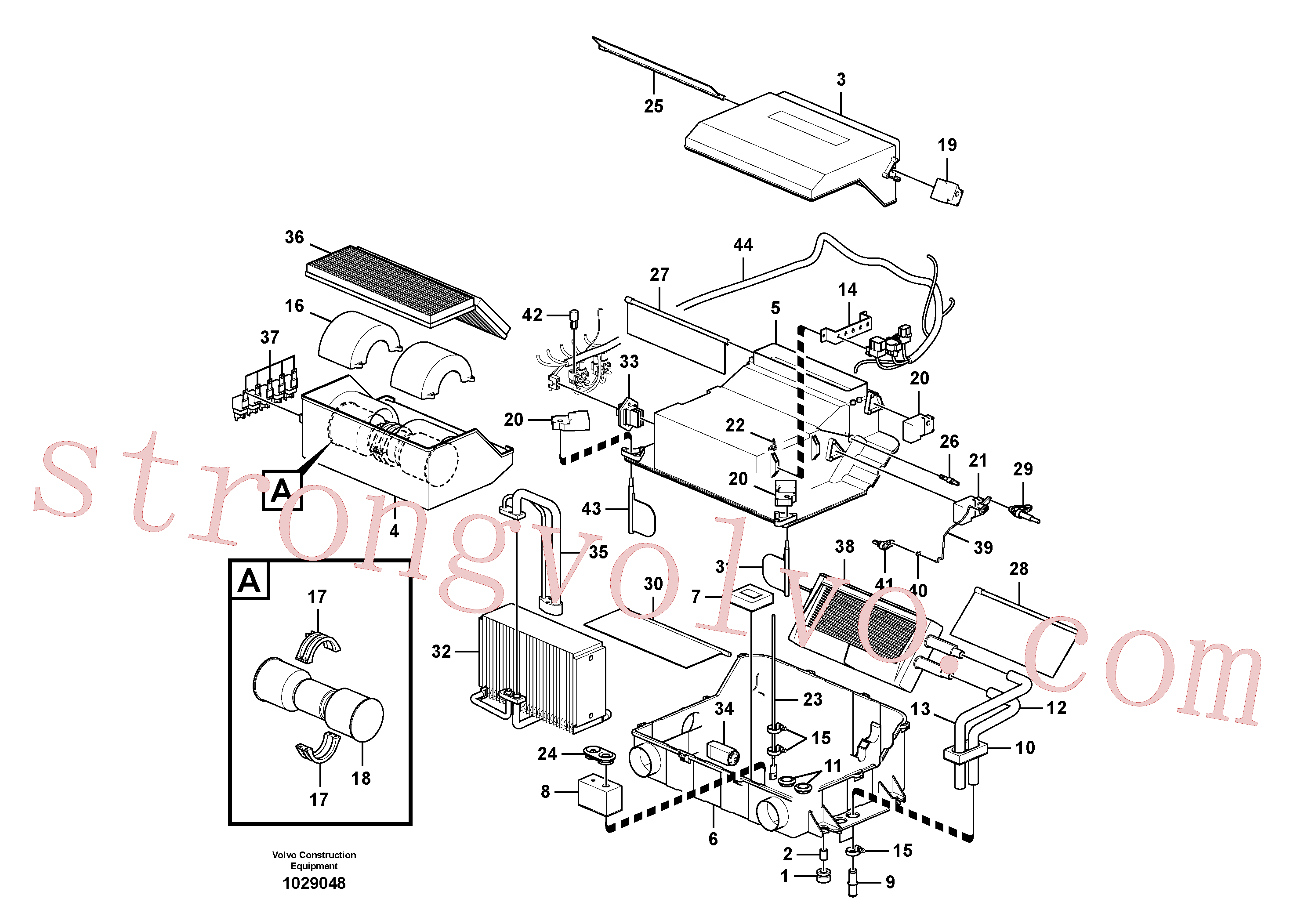 VOE14511415 Volvo Unidade do ar condicionado, refrigeração e aquecimento(1029048 Montagem)