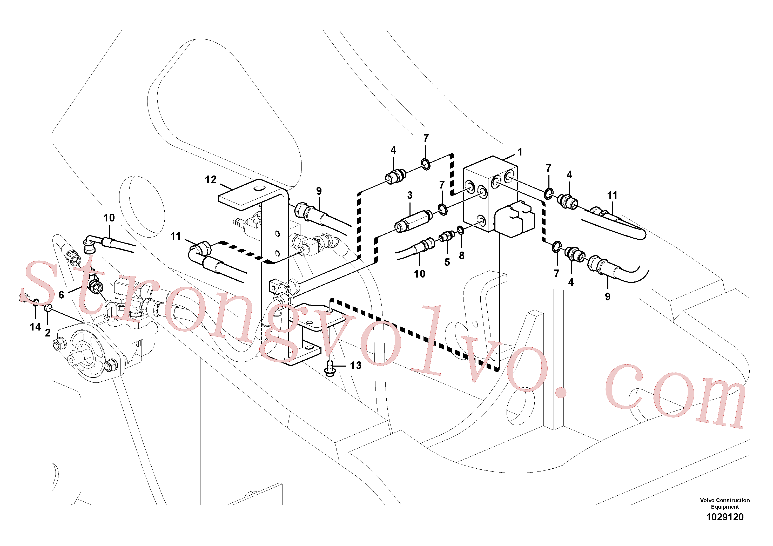 SA9453-02311 Volvo Ventilador reversível(1029120 Montagem)
