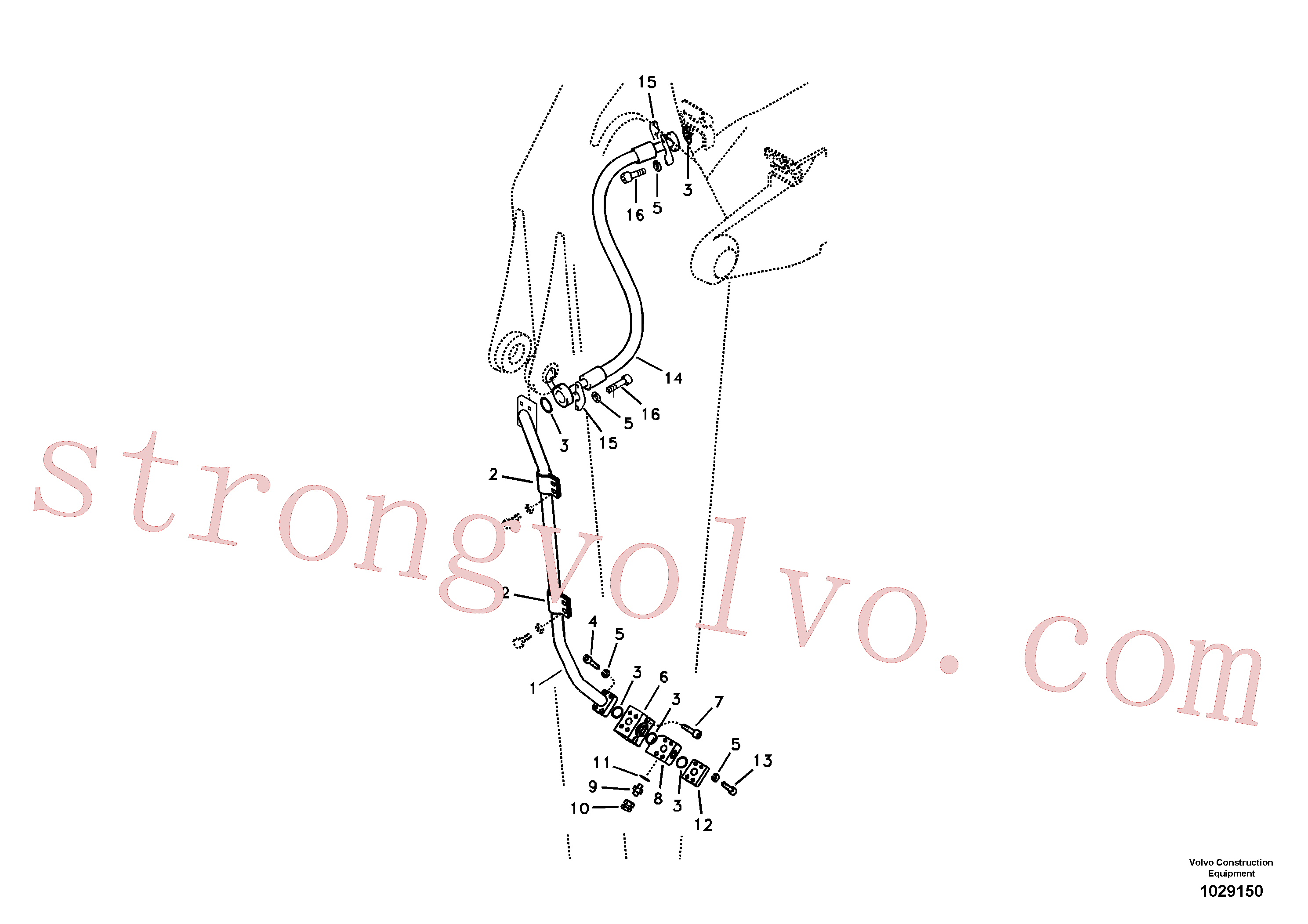 SA9451-17233 Volvo(1029150 Montagem)
