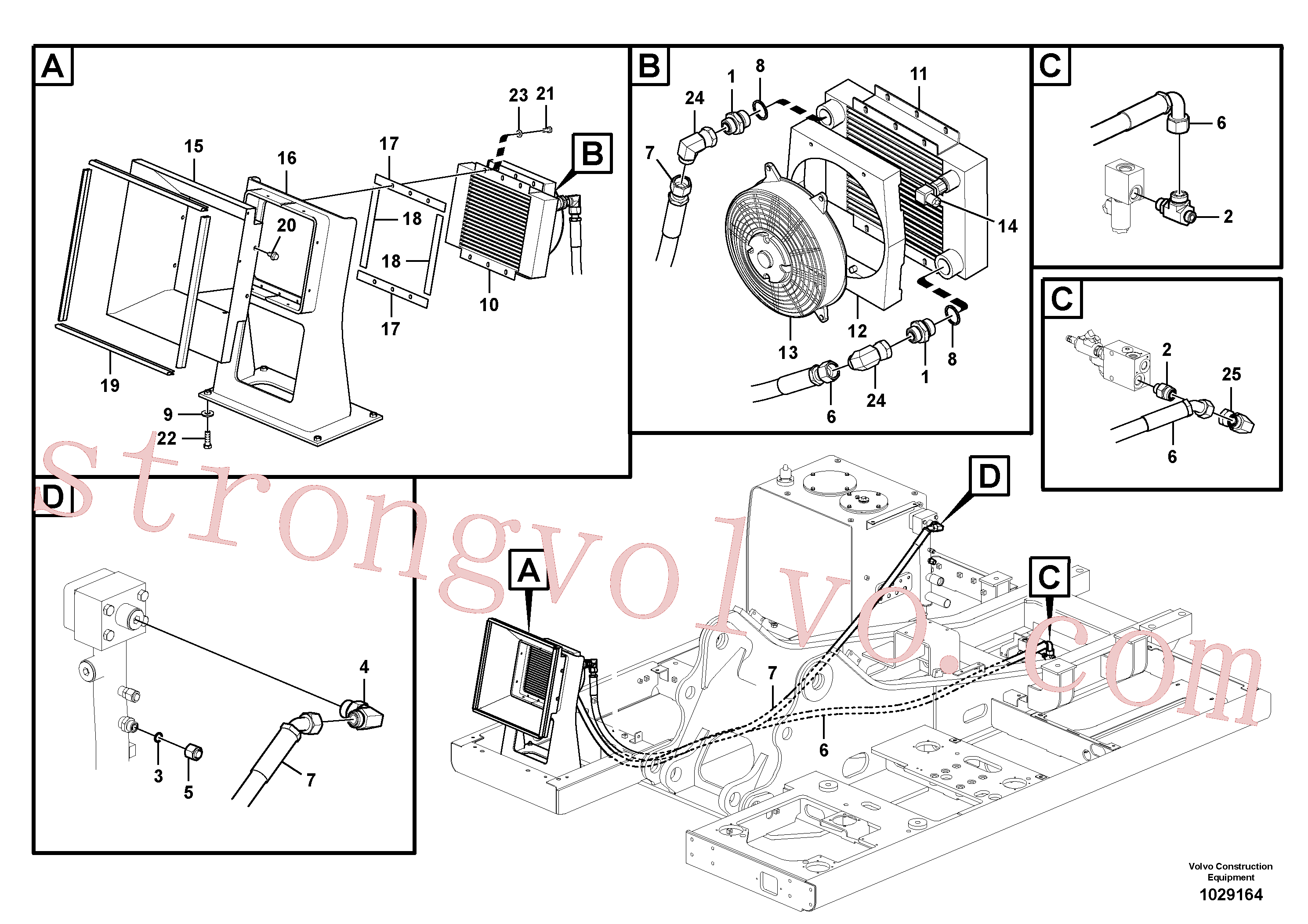 VOE14880920 Guarnição Volvo escavadeira