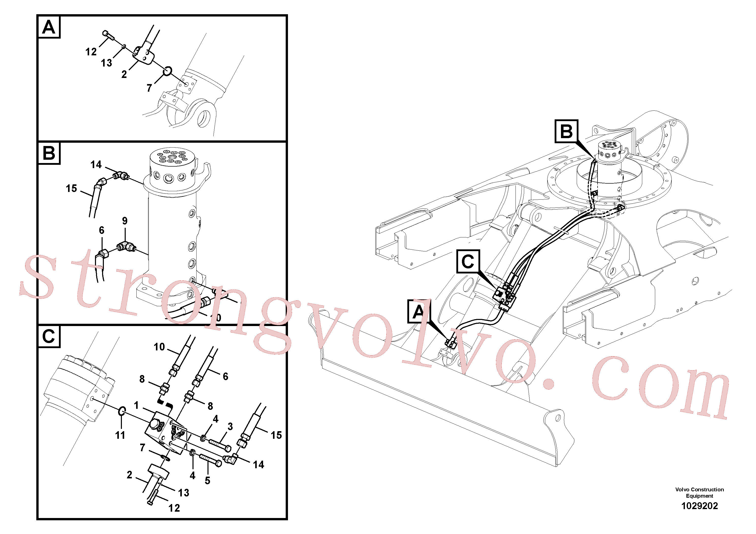 VOE14624792 Check valve Volvo escavadeira