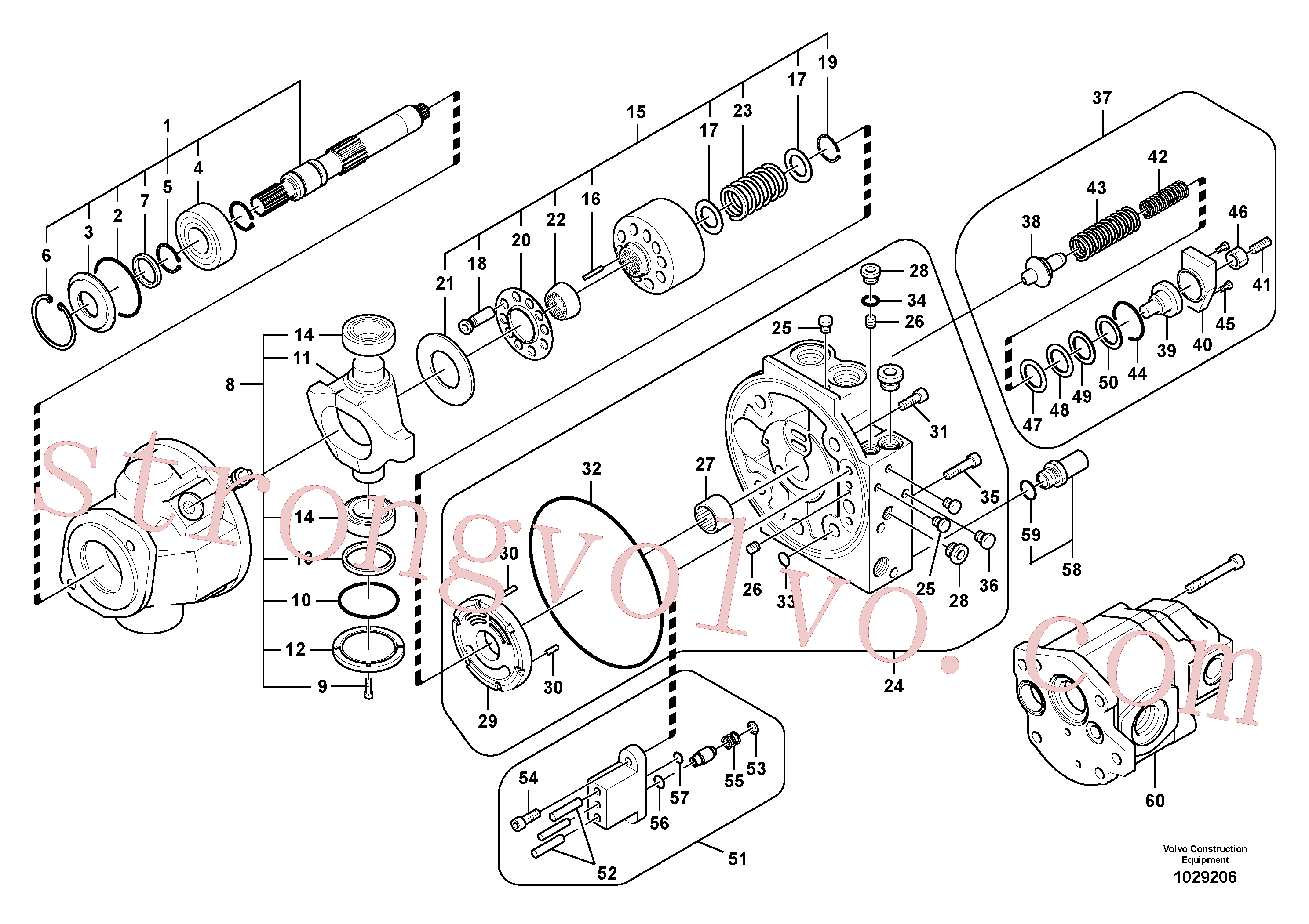 SA8230-15450 Volvo Bomba hidráulica(1029206 Montagem)