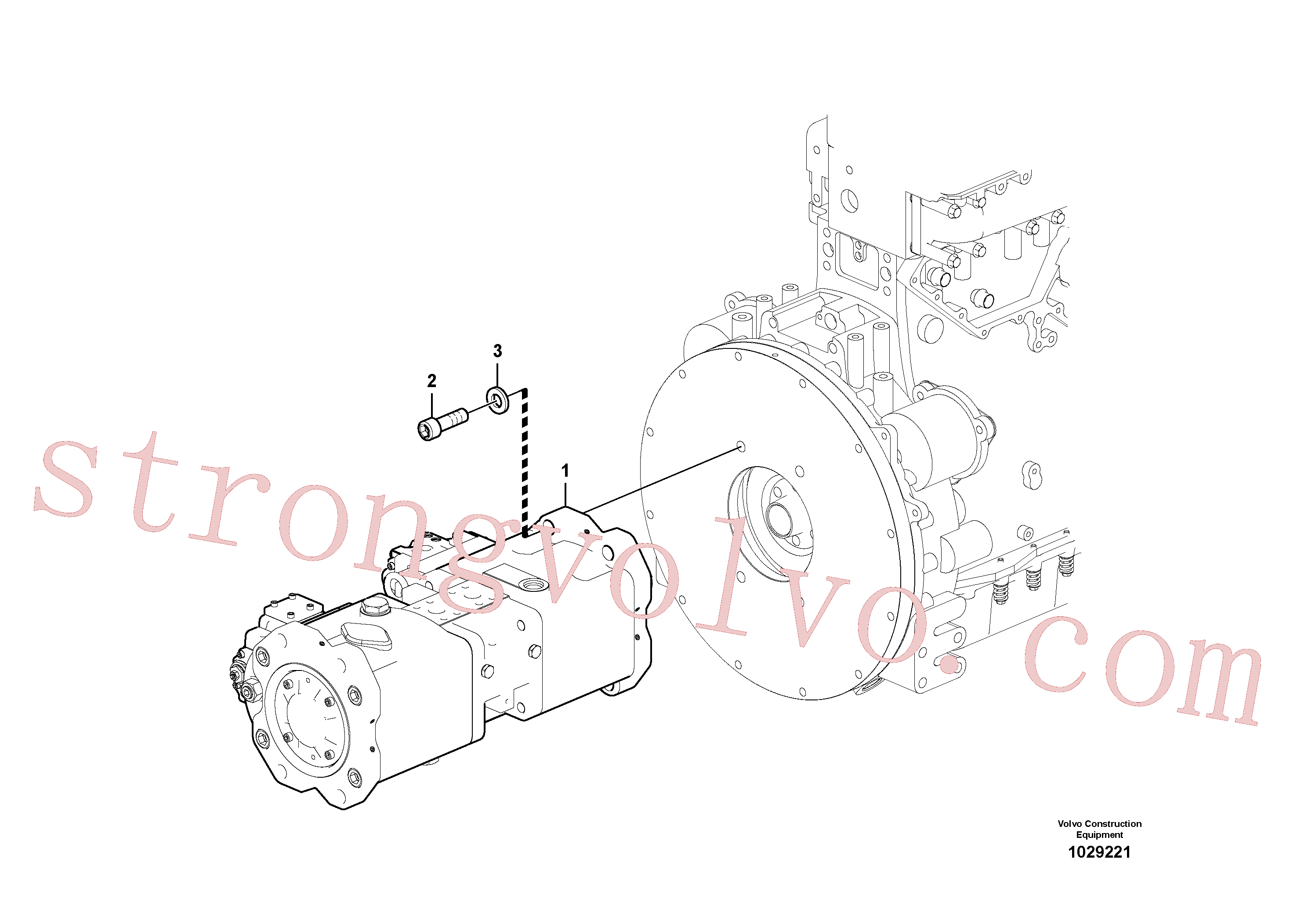 Volvo Montagem VOE14616188 Bomba Acessórios