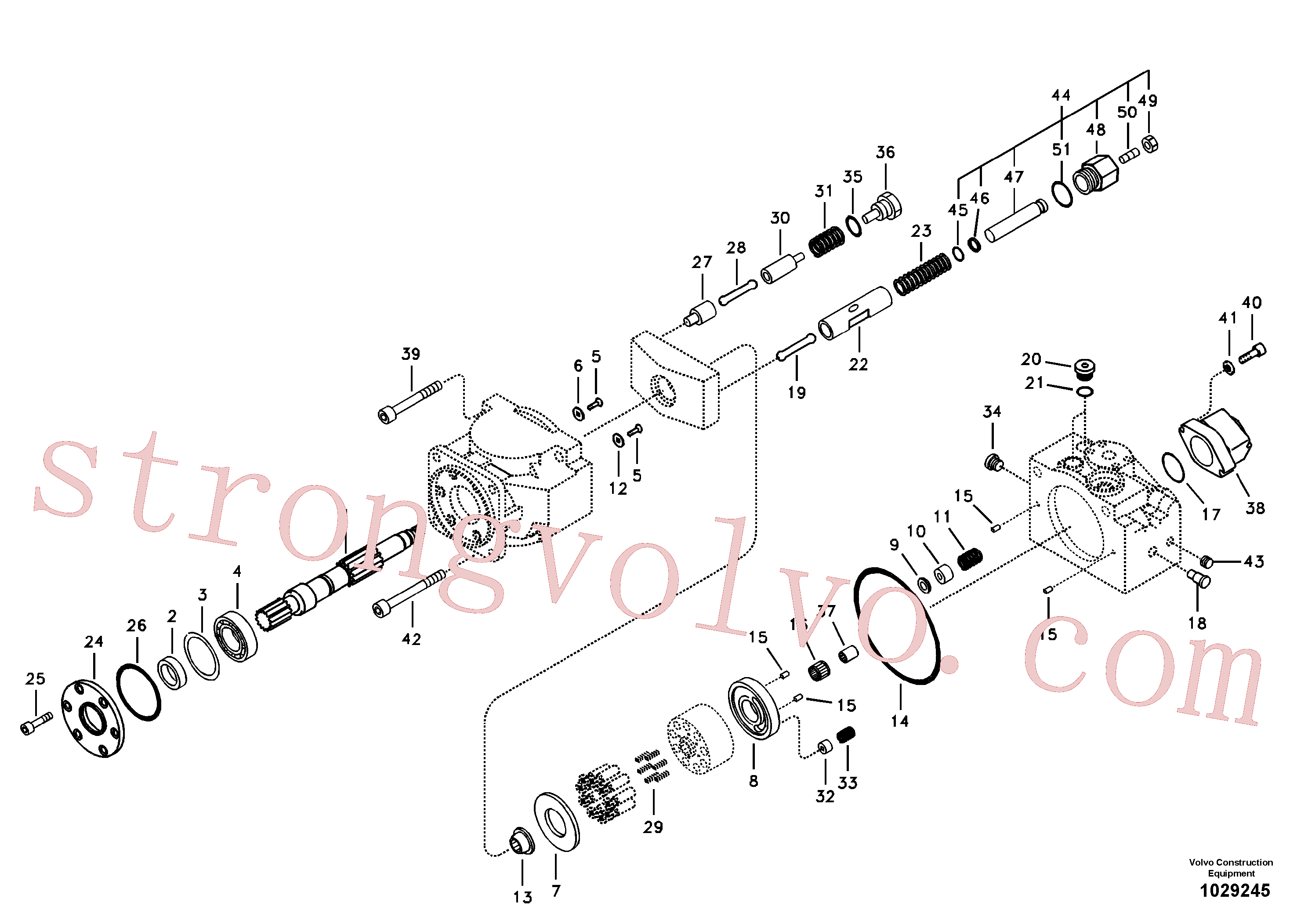 VOE14528804 Volvo Bomba hidráulica(1029245 Montagem)