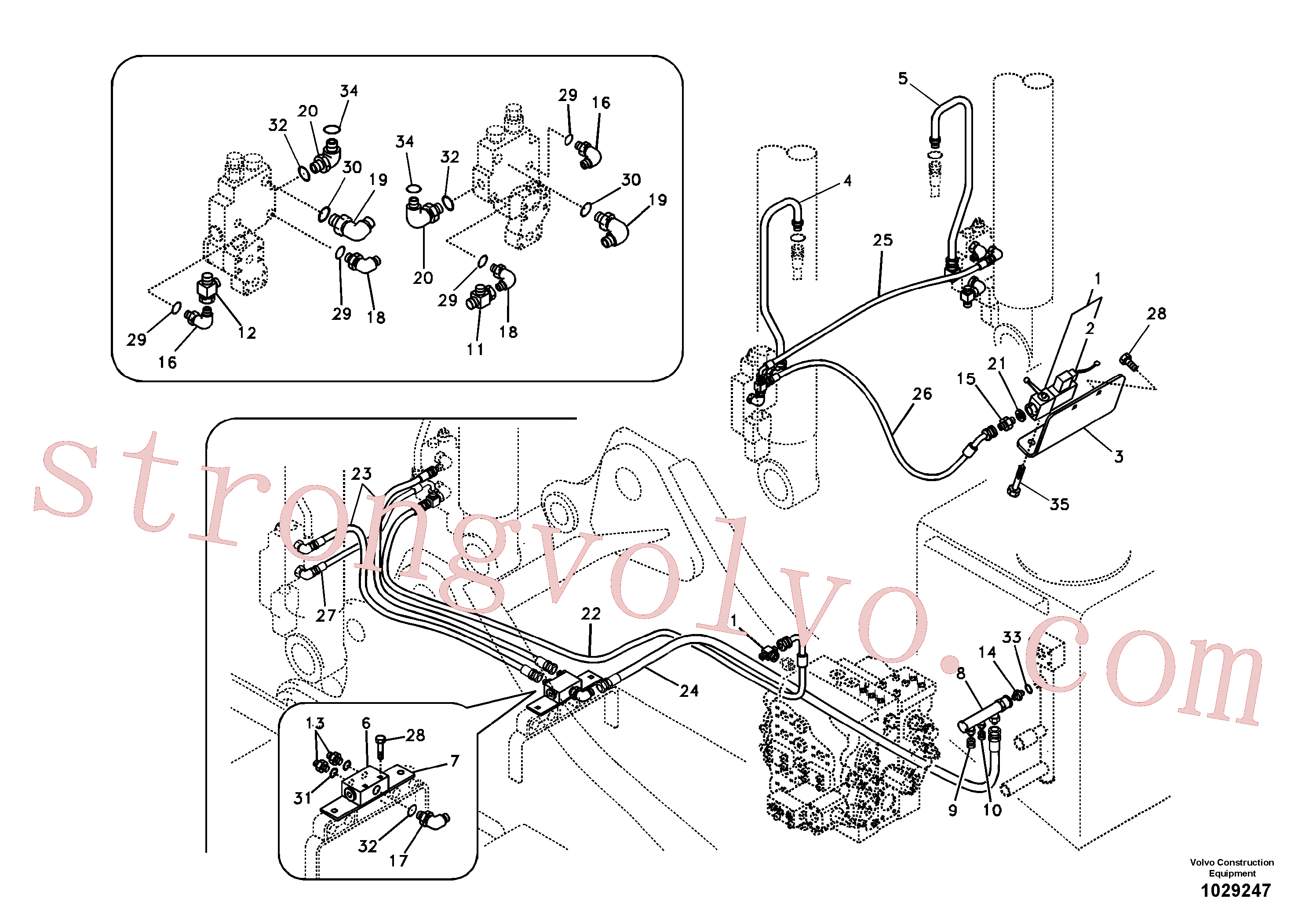 Volvo Acessórios para escavadeira VOE14531143 Chapa Acessórios