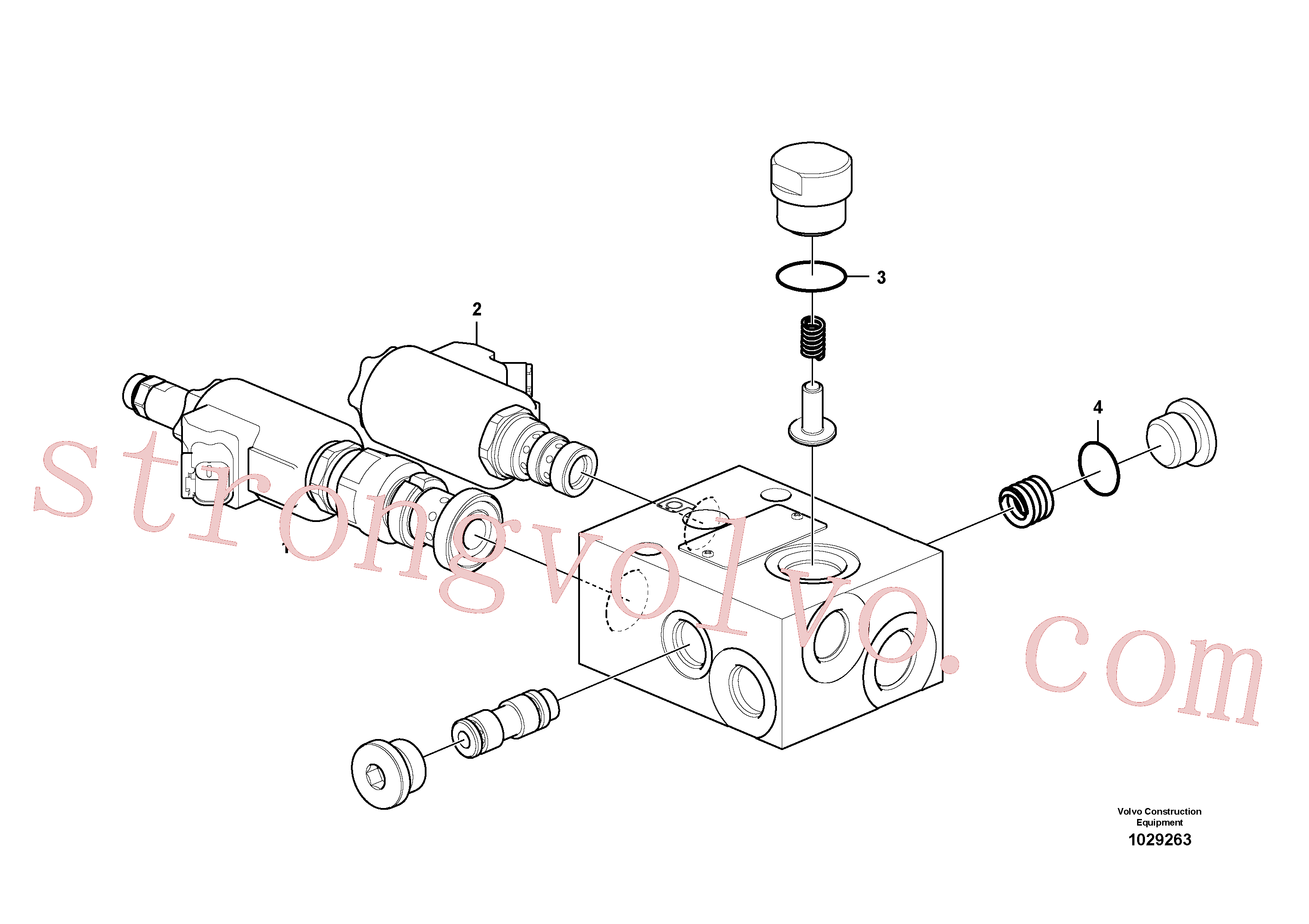 VOE14571587 Volvo Ventilador reversível, válvula(1029263 Montagem)